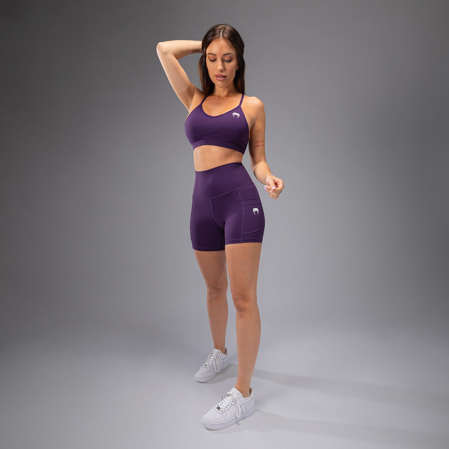 Venum Essential Damen Fahrradhosen - Dunkelviolett