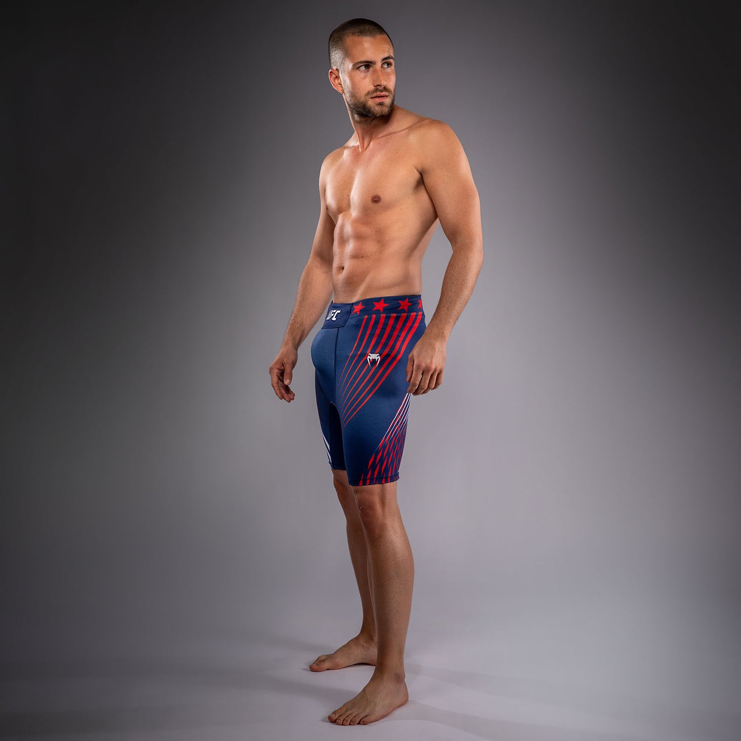 Official UFC Freedom 250 by Venum Authentic Fight Night Vale Tudo Shorts für Herren - Blau