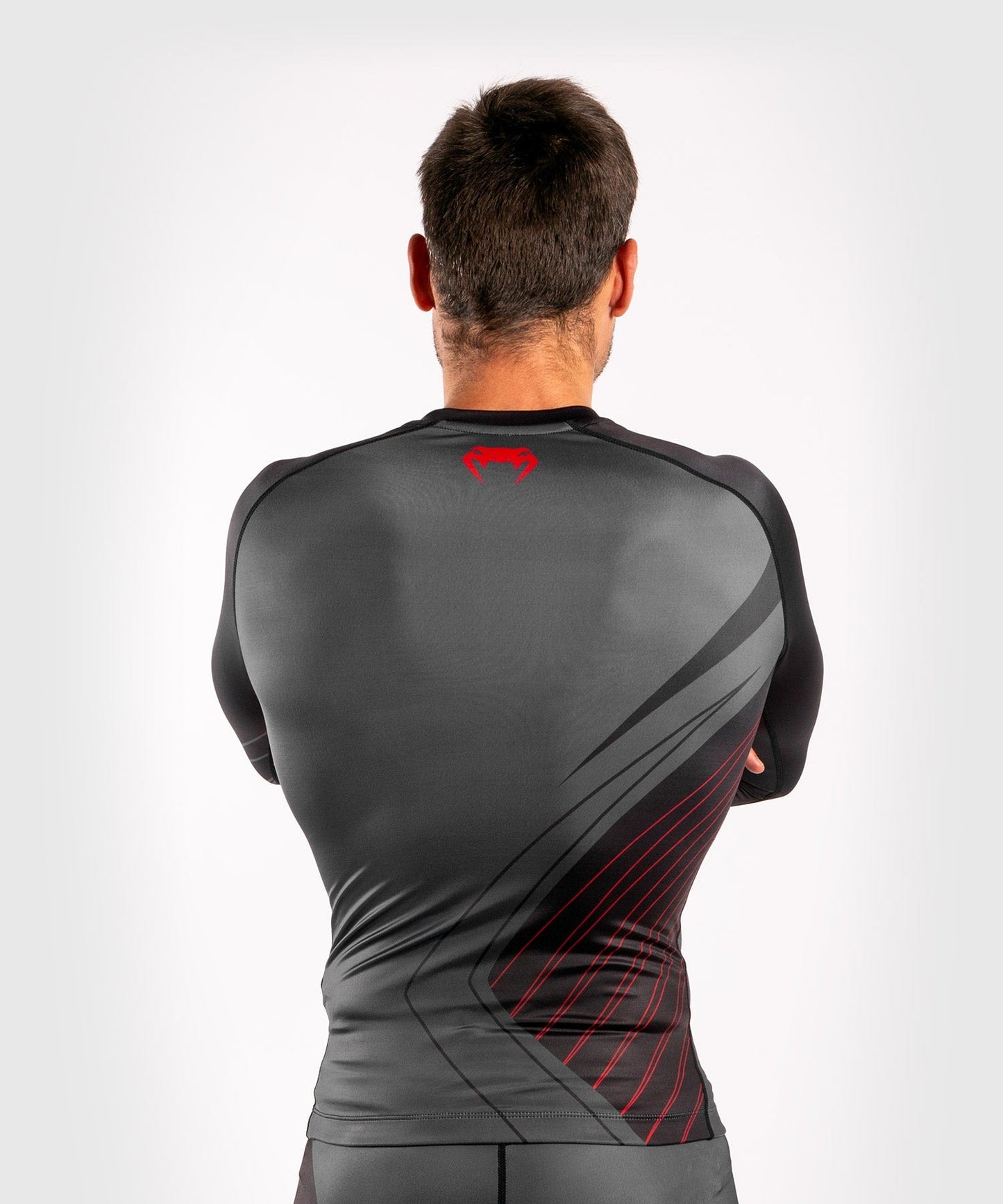 Venum Contender 5.0 Rashguard - Lange Ärmel - Schwarz/Rot