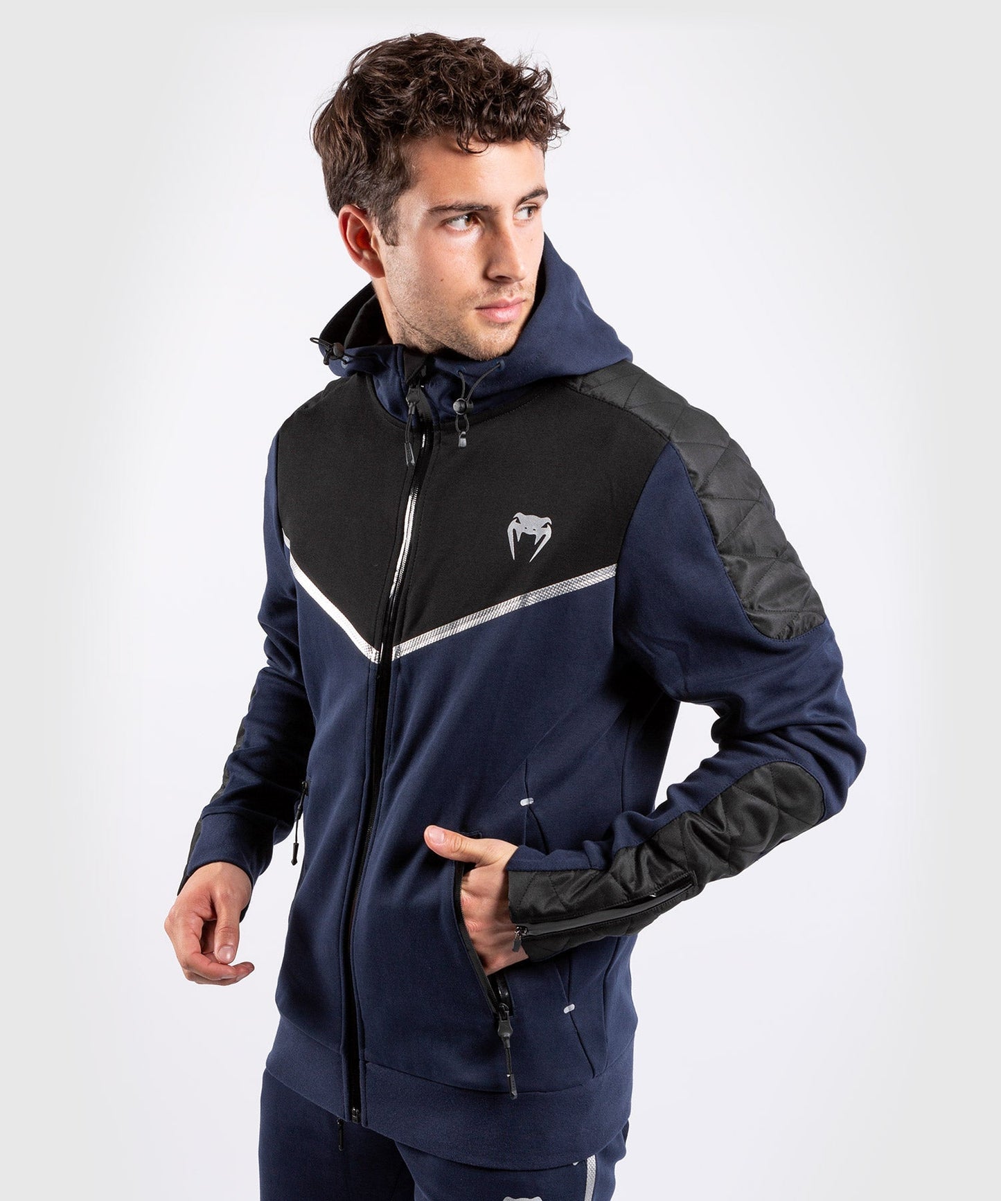Sweatshirt Venum Laser EVO - Navy/Silver