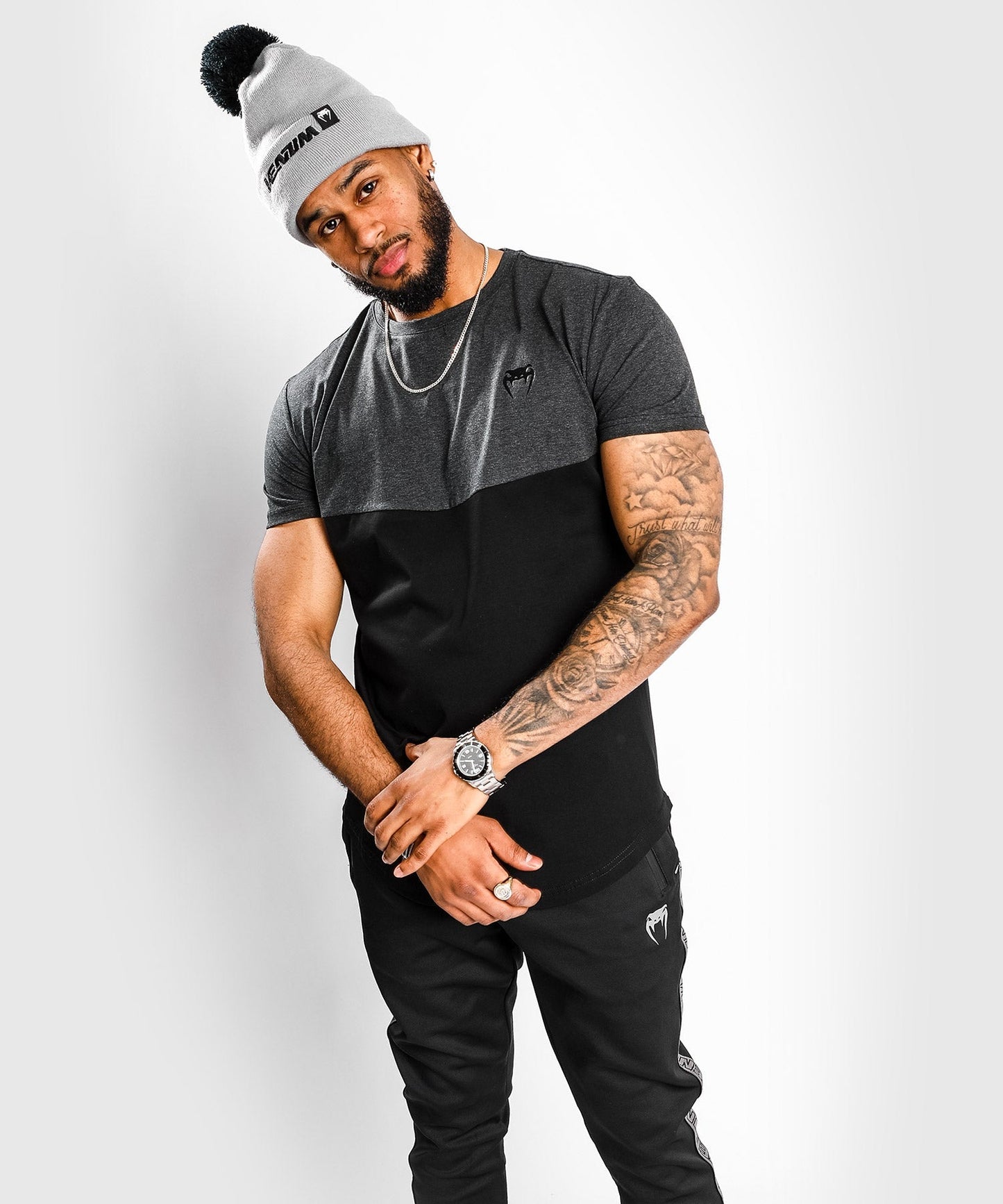 Venum Laser T-Shirt - Schwarz/Wettergrau