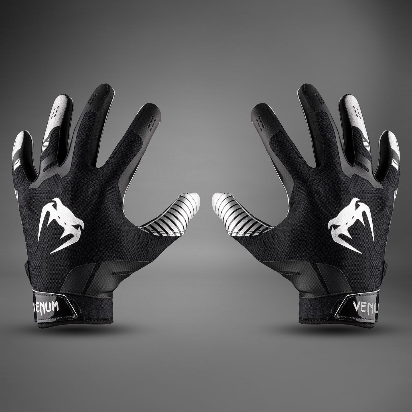 Venum Elite Football Handschuhe - Schwarz/Silber