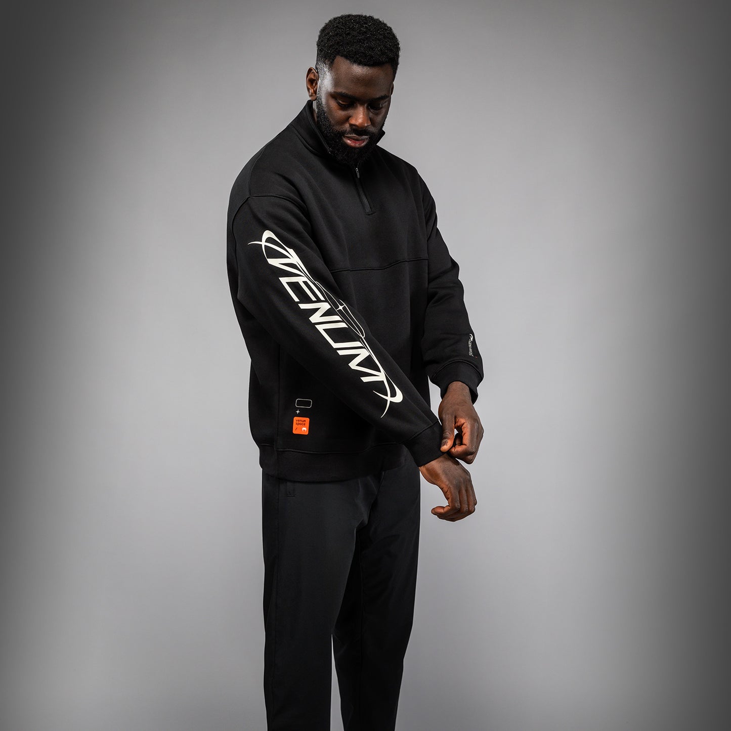 Venum Eclipse Half-Zip Sweatshirt – Schwarz/Ivory