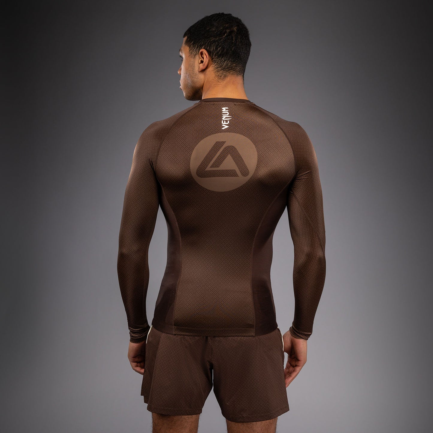 Venum x Roger Gracie Academy Langarm Rashguard - Dunkelbraun