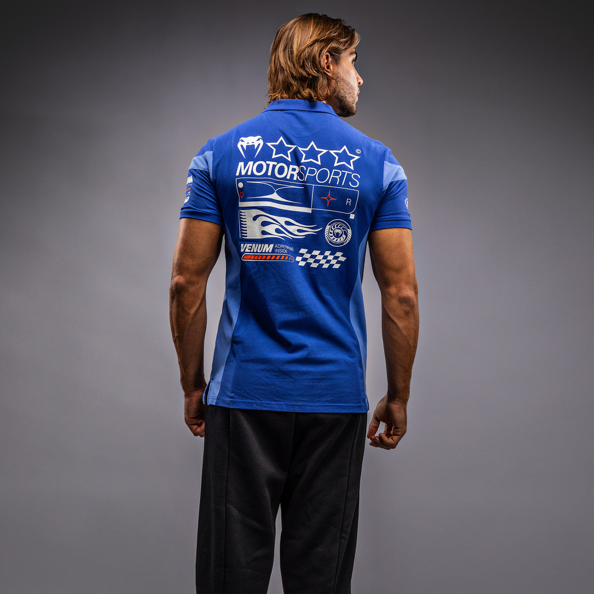 Venum Motorsports Baumwoll-Polo - Königsblau