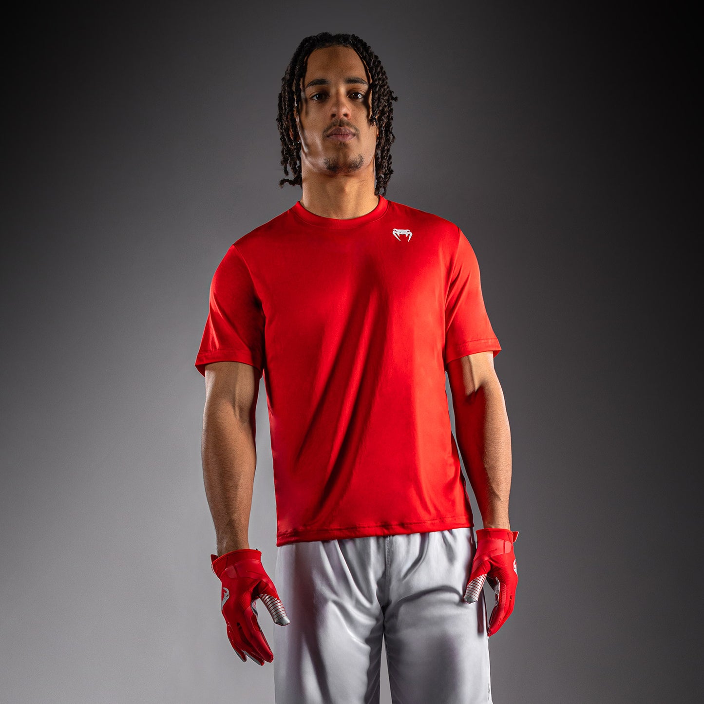 Venum Lineup Performance Kurzarm T-Shirt - Rot/Weiß