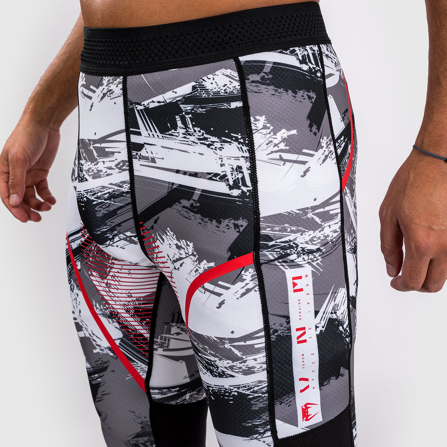 Venum Electron 3.0 Kompressionshosen - Grau/Rot