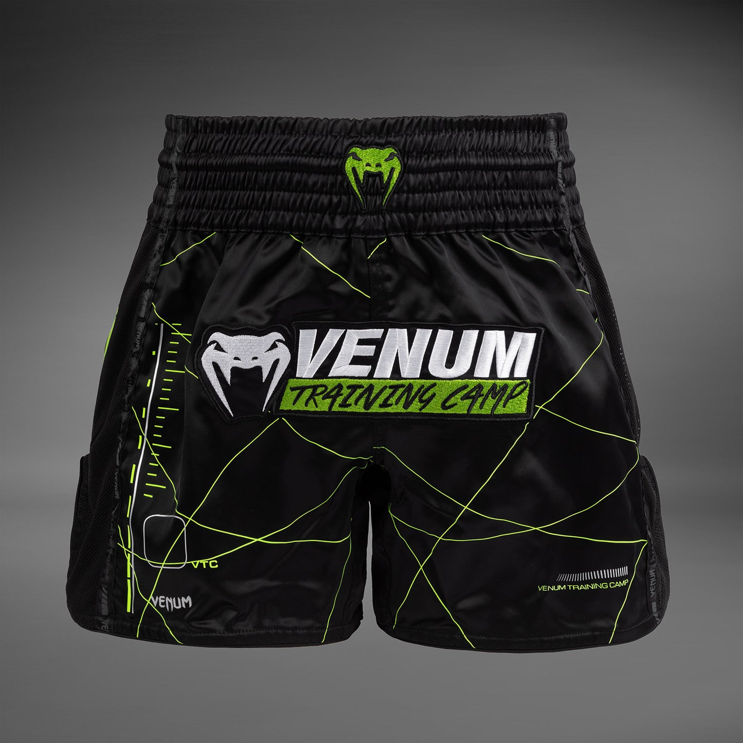 Venum Training Camp 4.0 Muay Thai Shorts - Schwarz/Neongrün