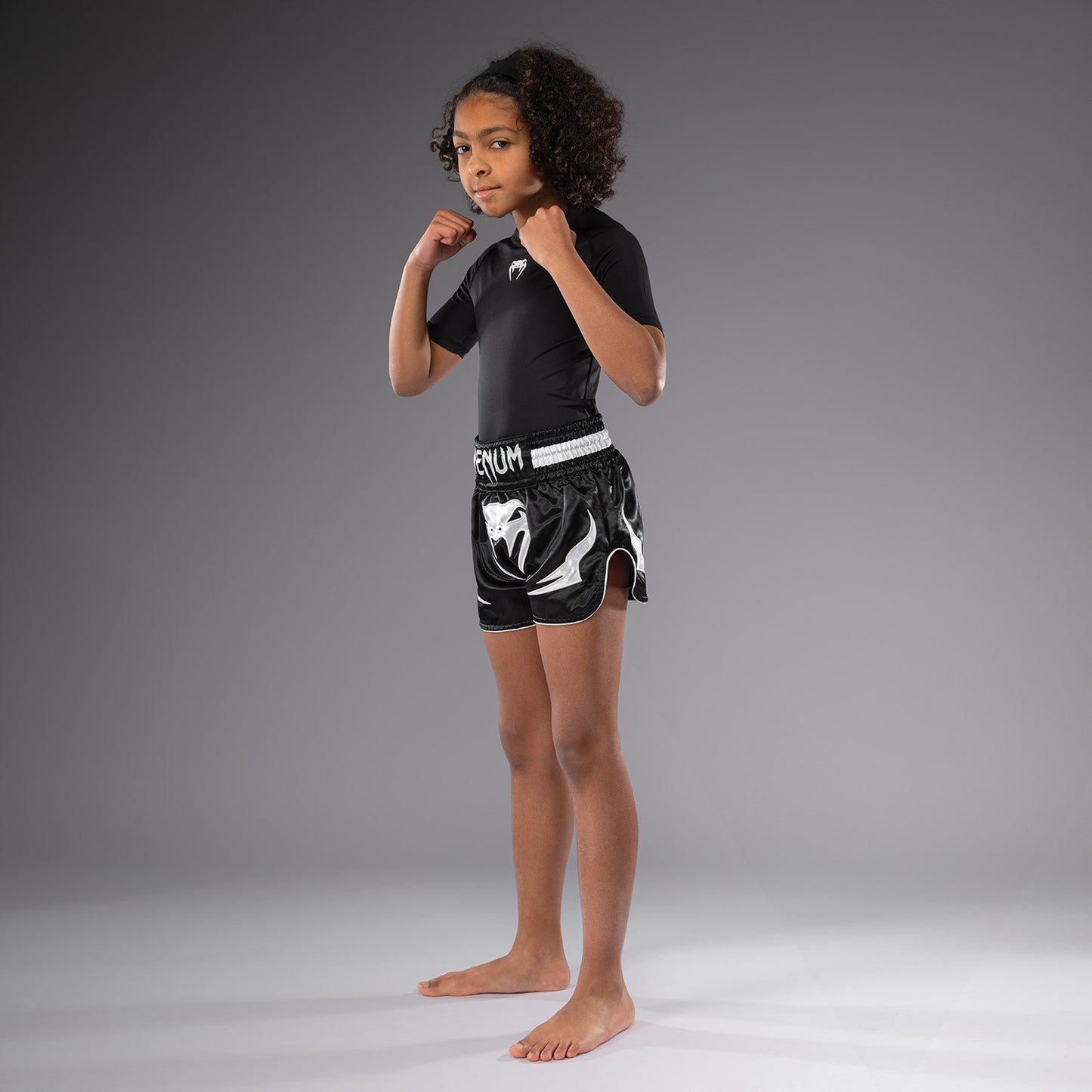 Venum Inferno Kinder Thai Shorts - Schwarz