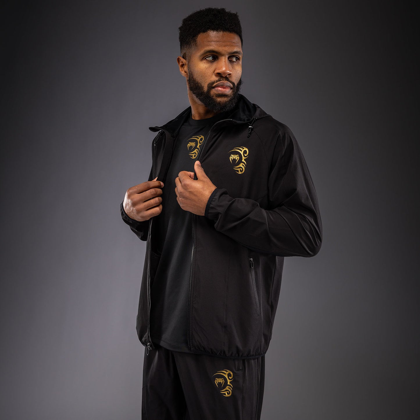 Venum x Mike Tyson Tiger Trainingsjacke - Schwarz/Gold