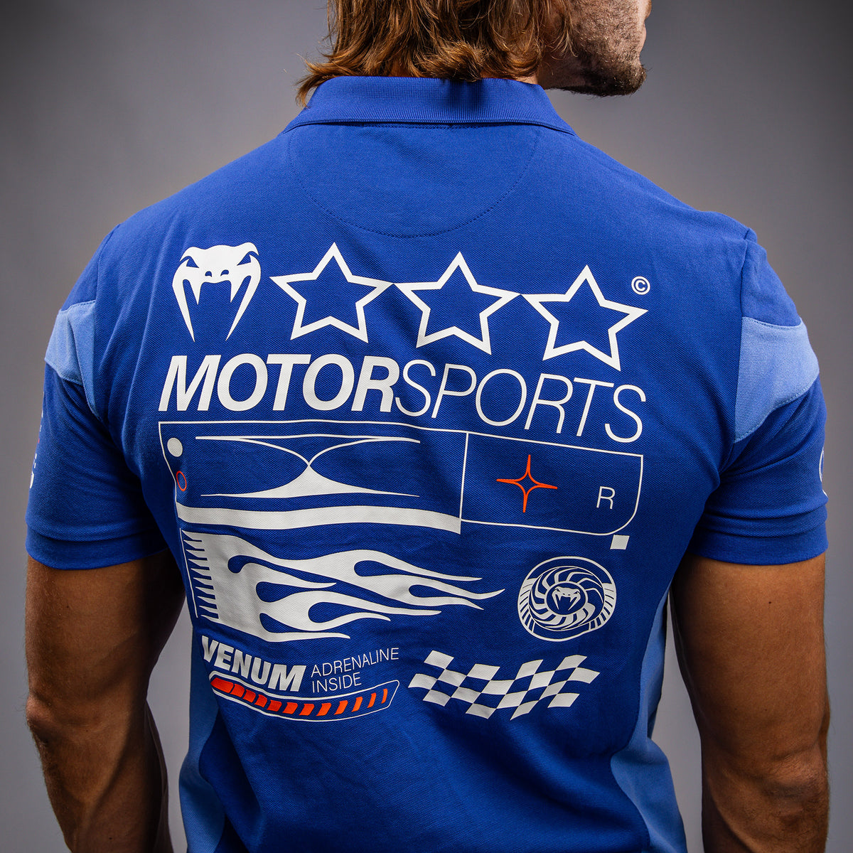 Venum Motorsports Baumwoll-Polo - Königsblau