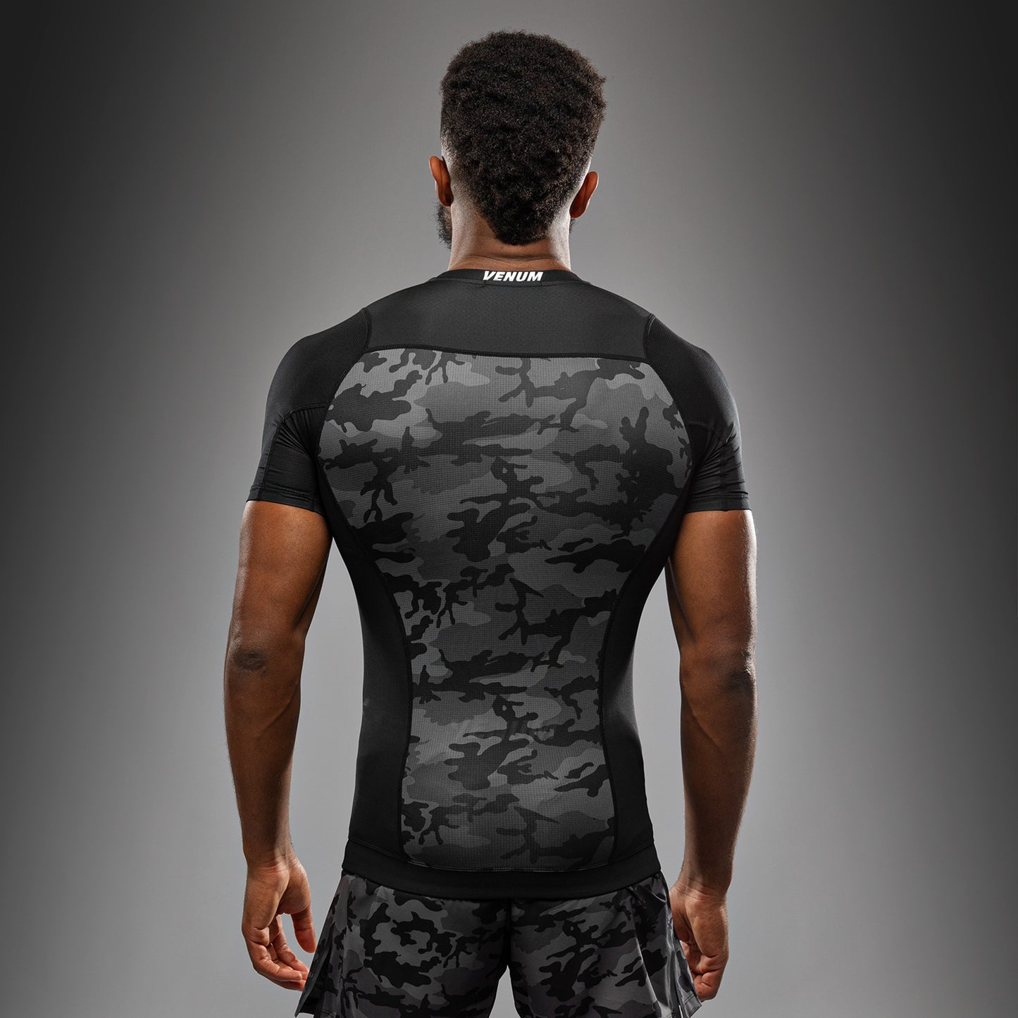 Venum x Polaris Kurzarm Rashguard - Schwarz/Grau