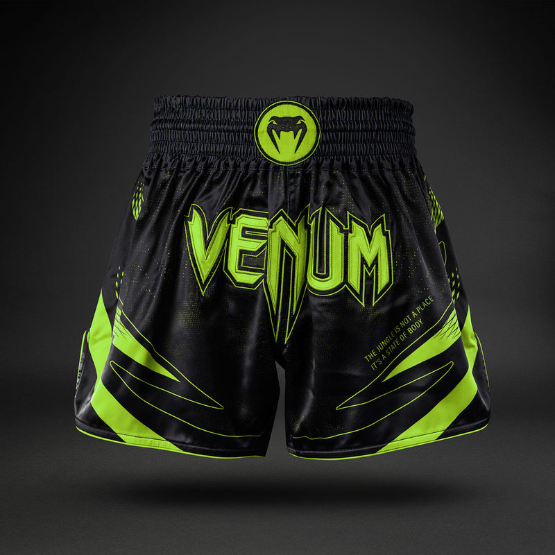 Venum Amazonia Reborn Muay-Thai-Shorts - Schwarz/Grün