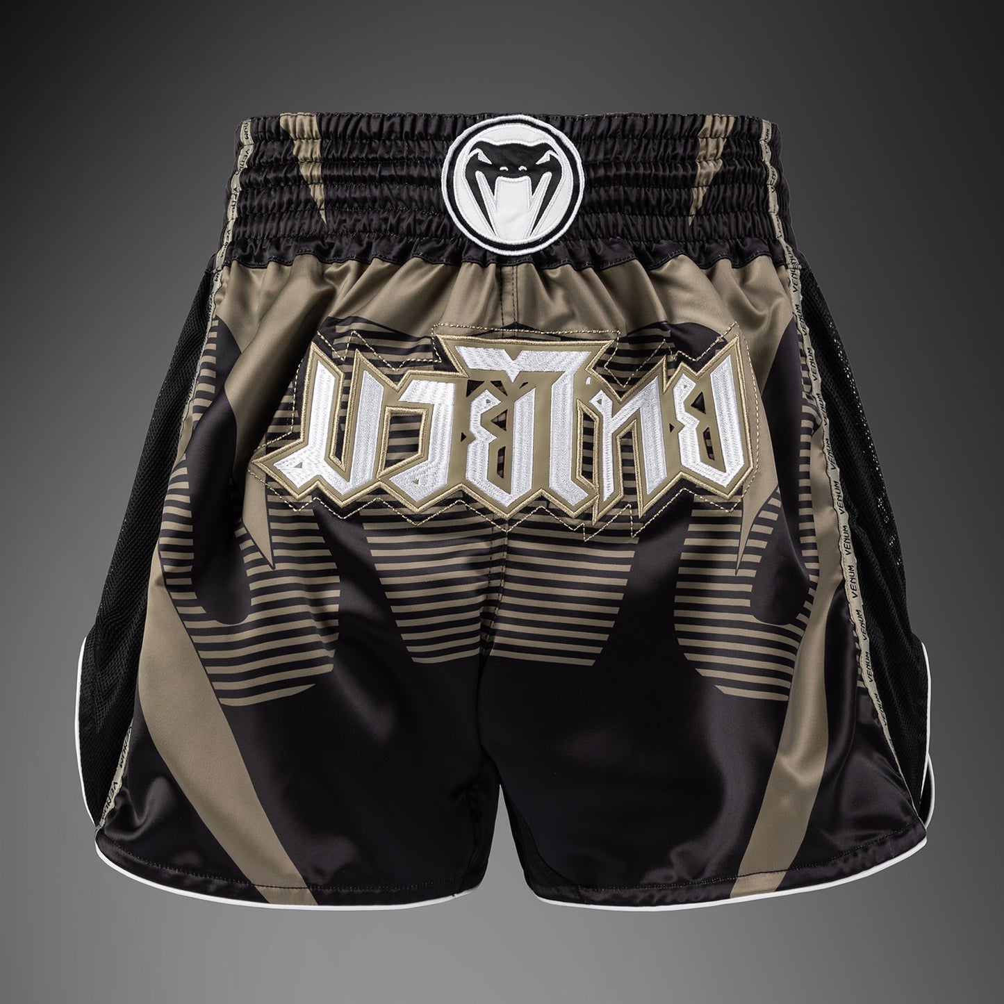 Venum Adrenaline Muay Thai Shorts – Schwarz/Sand