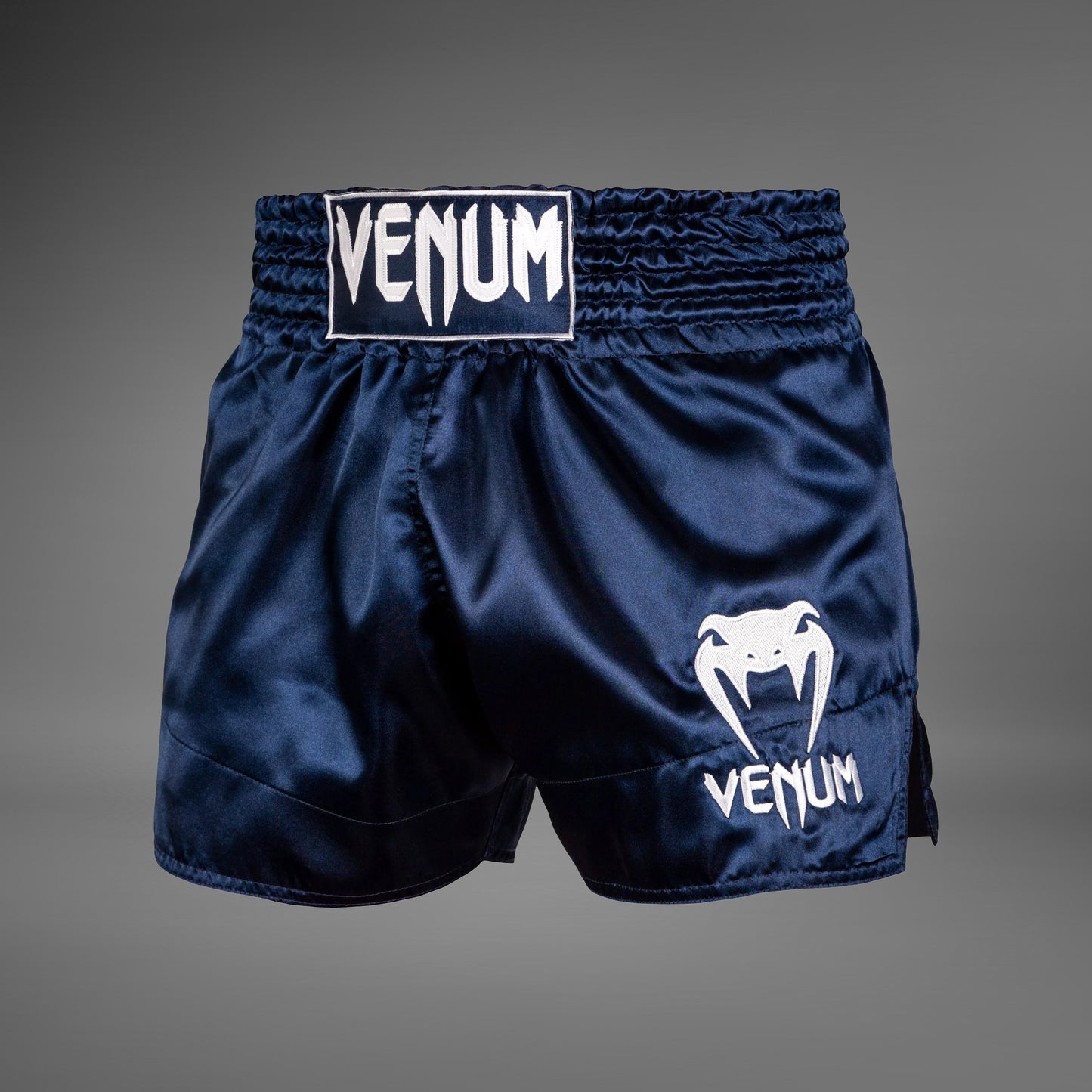 Venum Classic Shorts Muay Thai  - Marineblau/Weiß