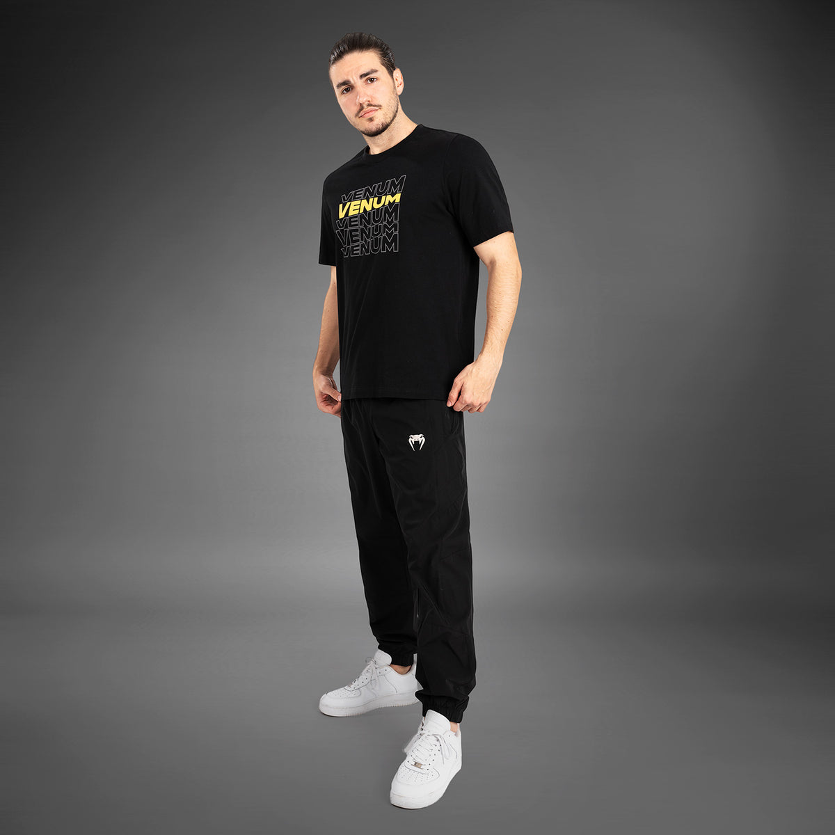 Venum Vertigo Kurzarm-T-Shirt für Männer - Schwarz/Gelb
