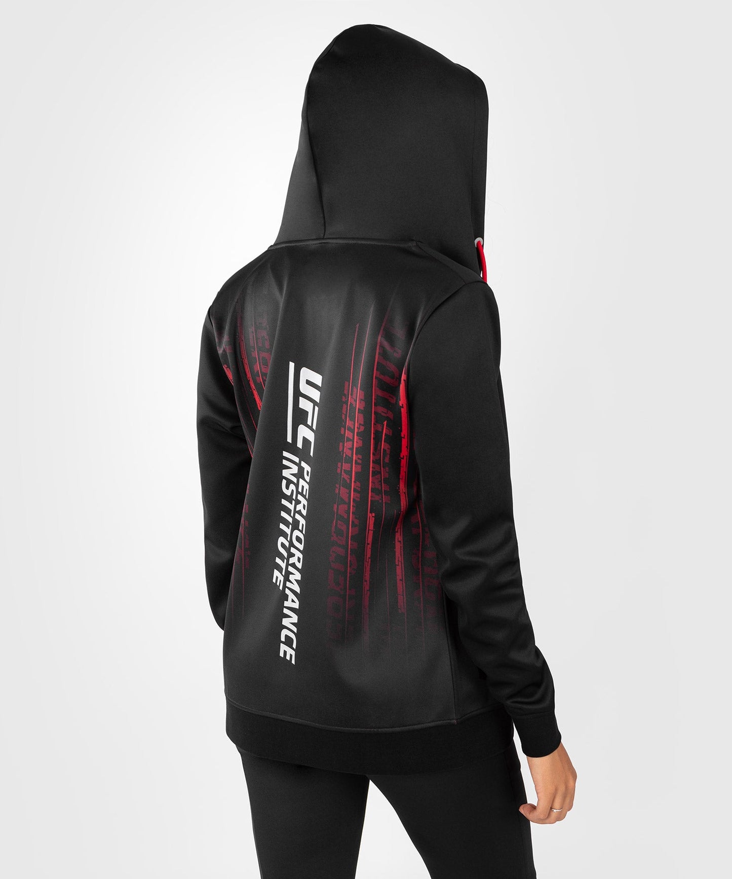 UFC Venum Performance Institute 2.0 Zip Hoodie für Frauen - Schwarz/Rot