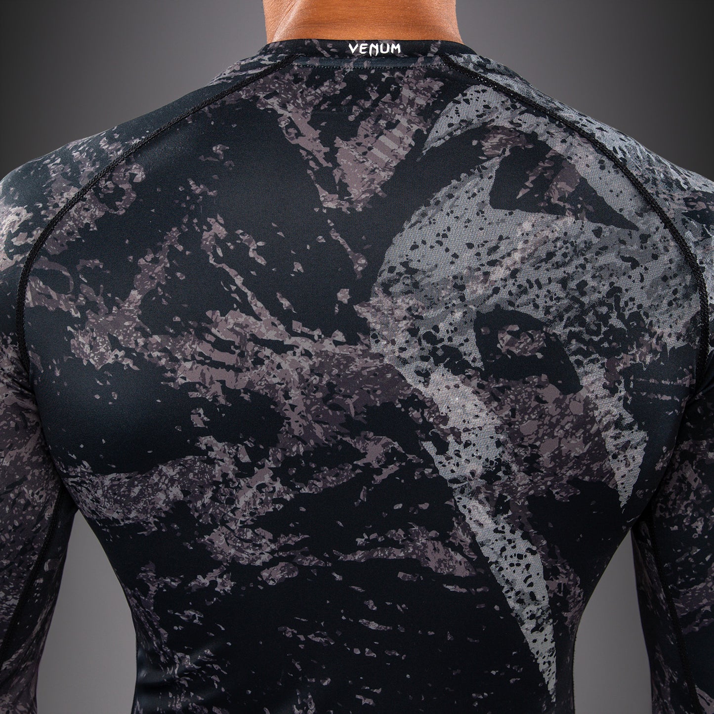 Venum Rage & Workout Langarm-Rashguard - Schwarz/Grau
