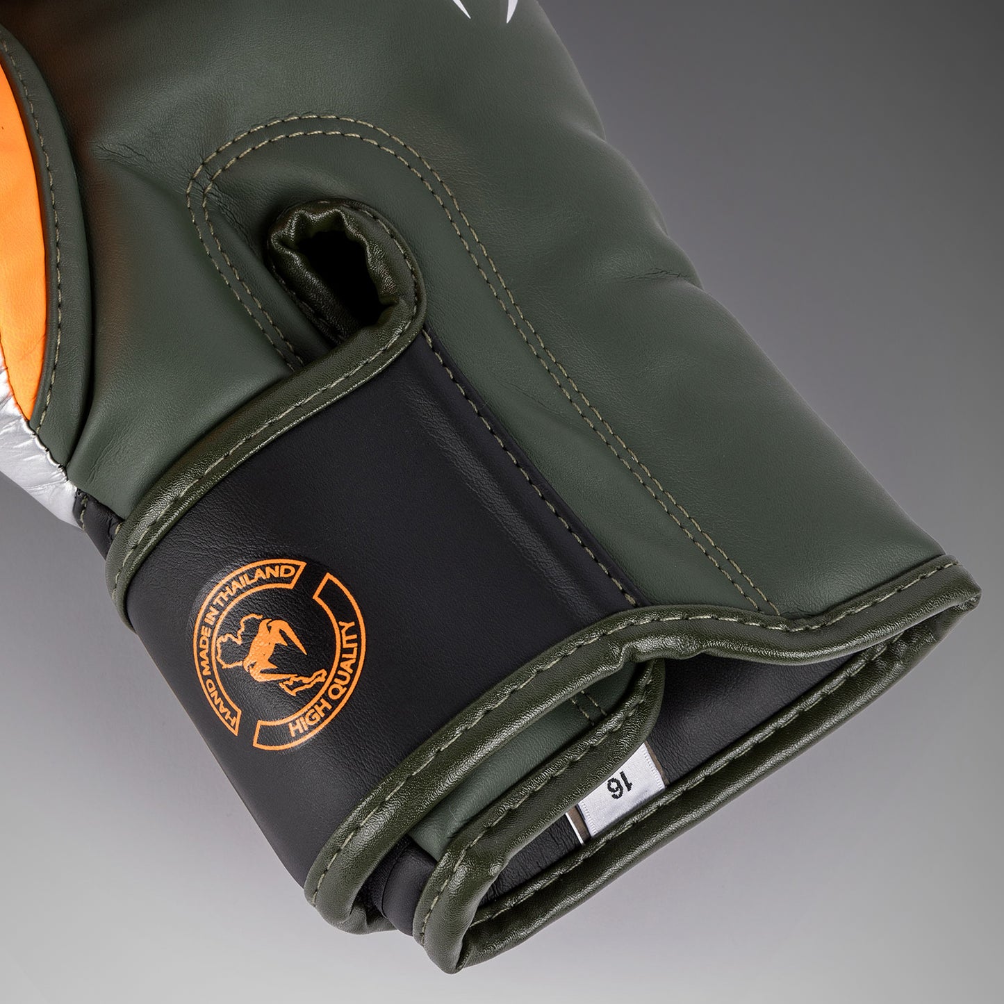 Venum Elite Boxhandschuhe - Schwarz/Silber/Kaki