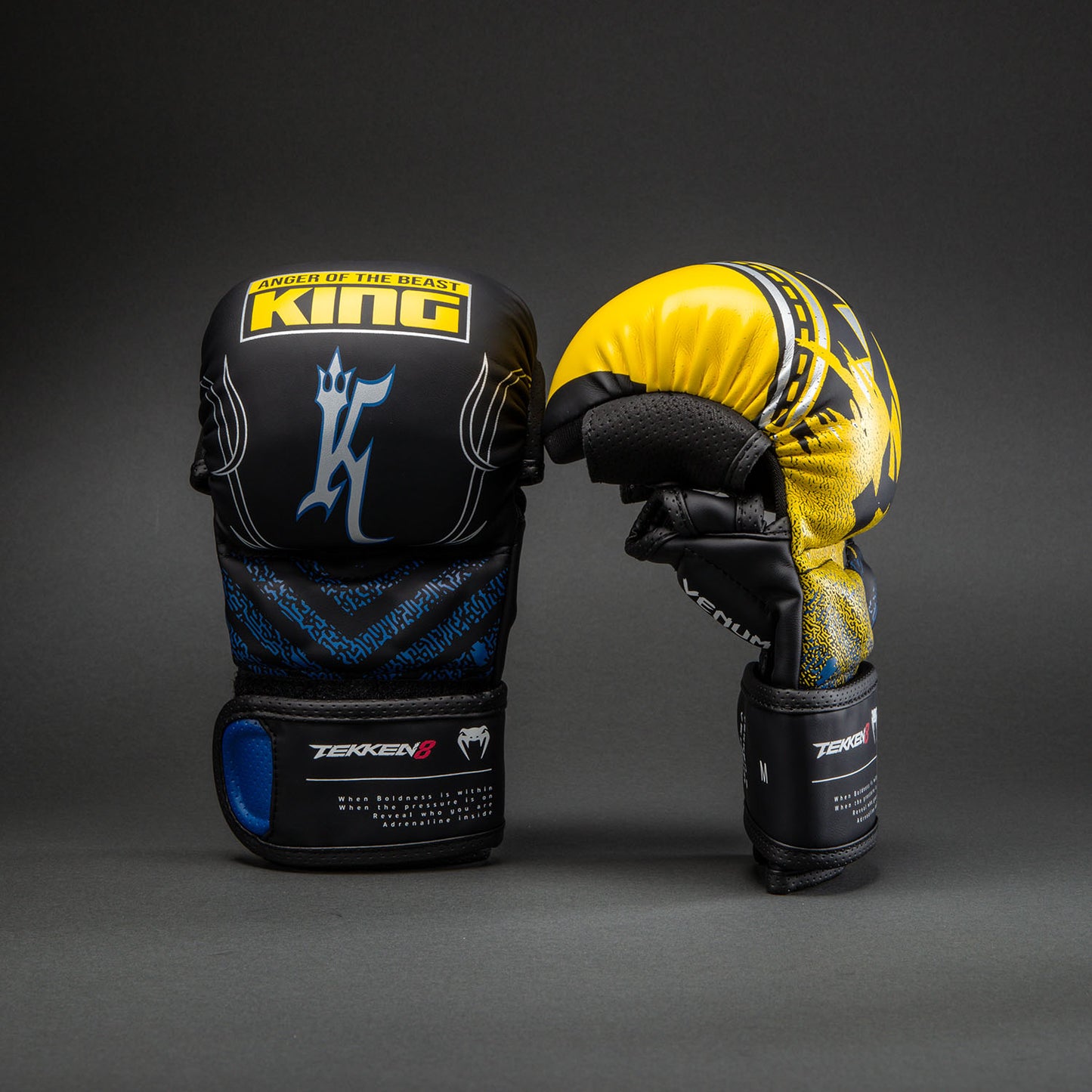 Venum x TEKKEN 8 Sparring Handschuhe - King - Schwarz/Gelb