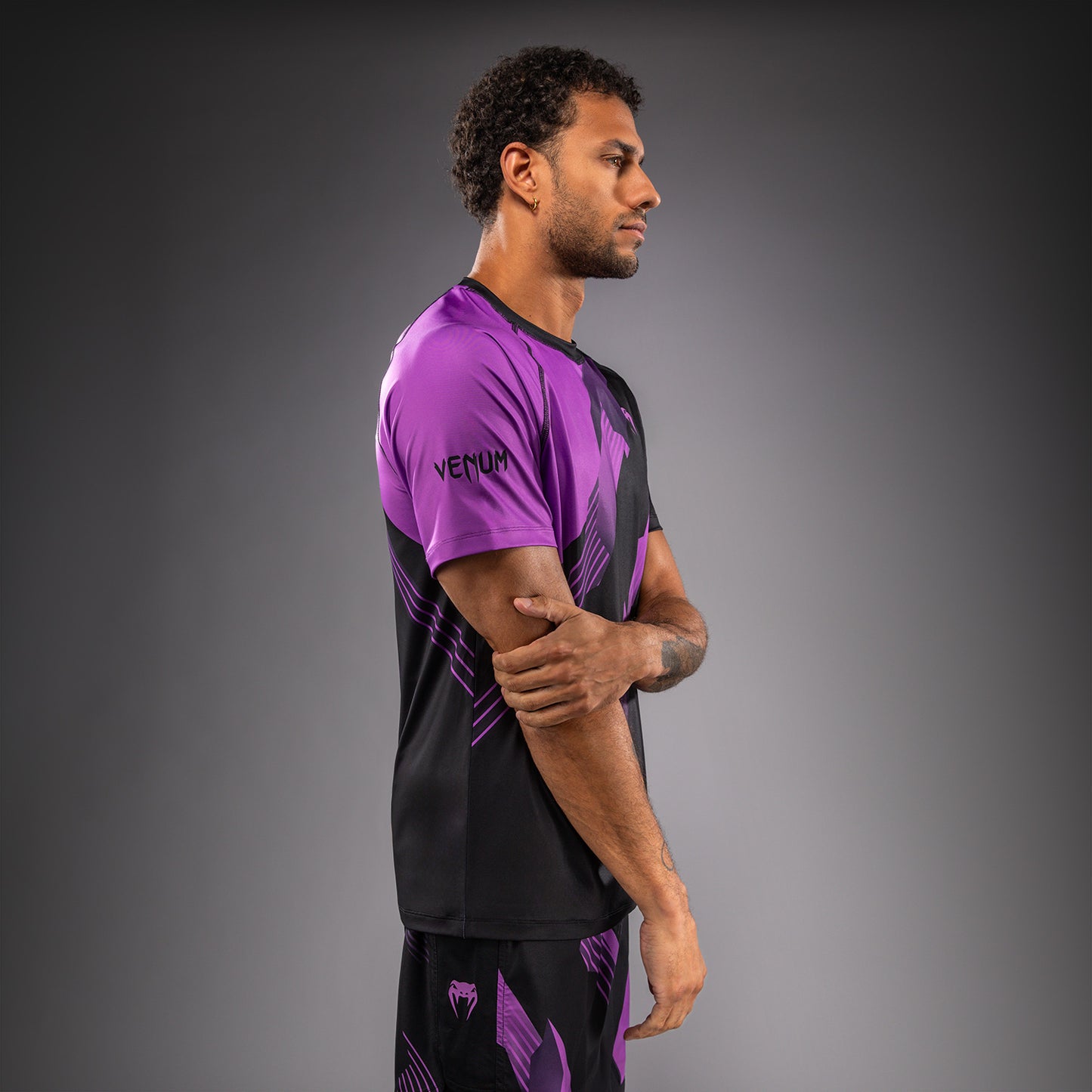 Venum No-Gi 6.0 Dry-Tech T-Shirt - Schwarz/Lila