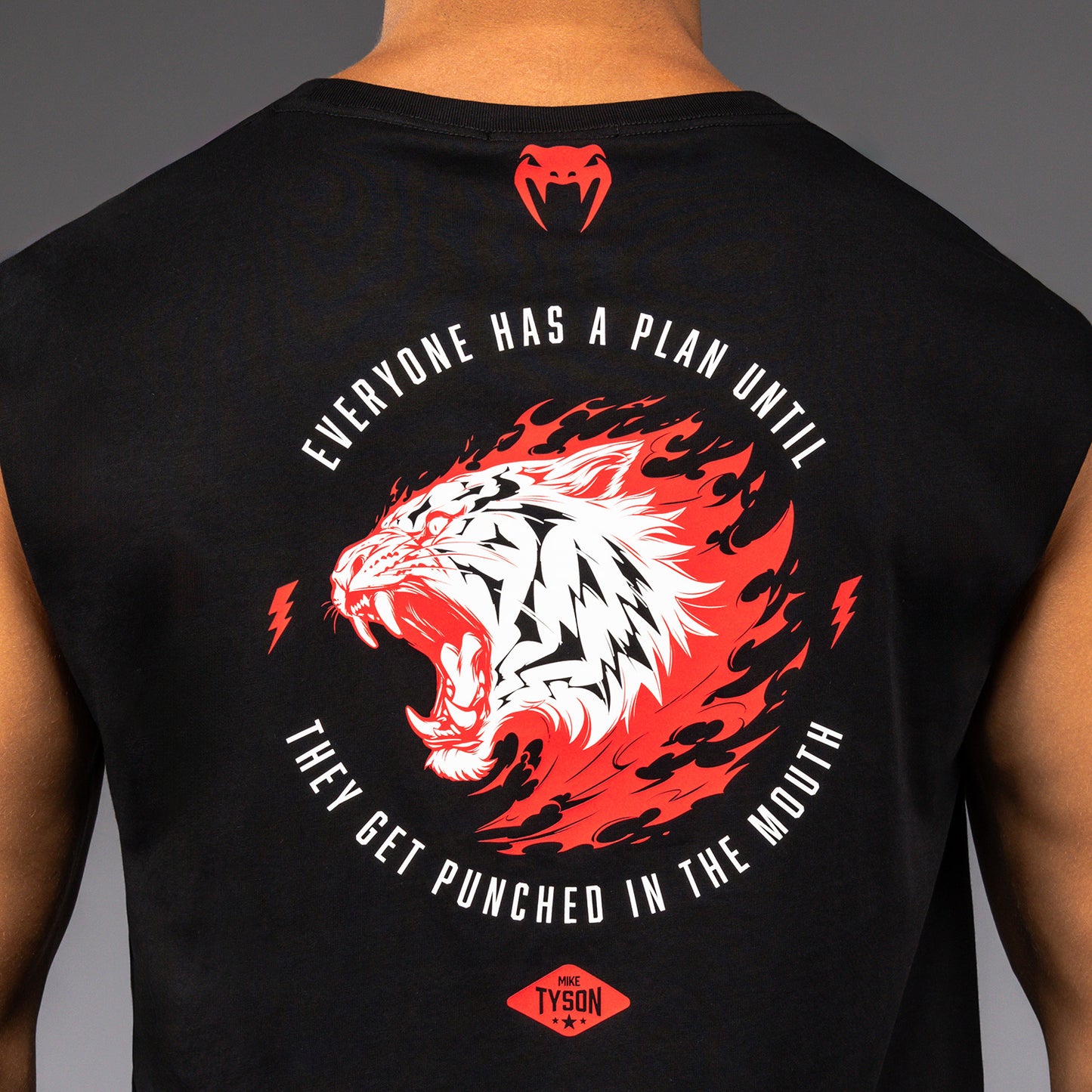 Venum x Mike Tyson Tiger Ärmelloses T-Shirt - Tiefschwarz