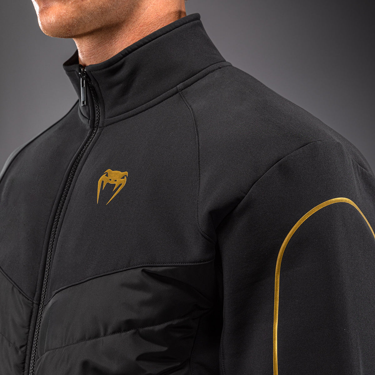 Venum Paddock Softshelljacke - Schwarz/Gold