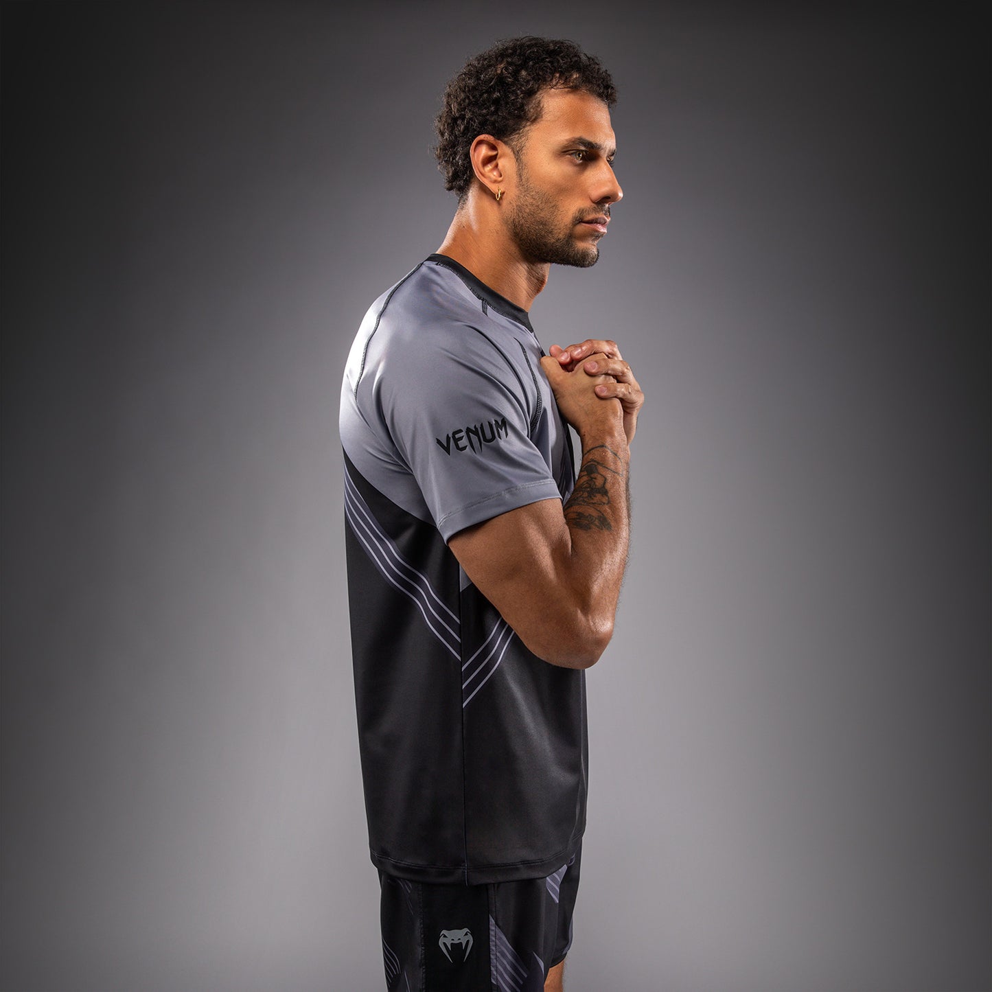 Venum No-Gi 6.0 Dry-Tech T-Shirt - Schwarz/Grau