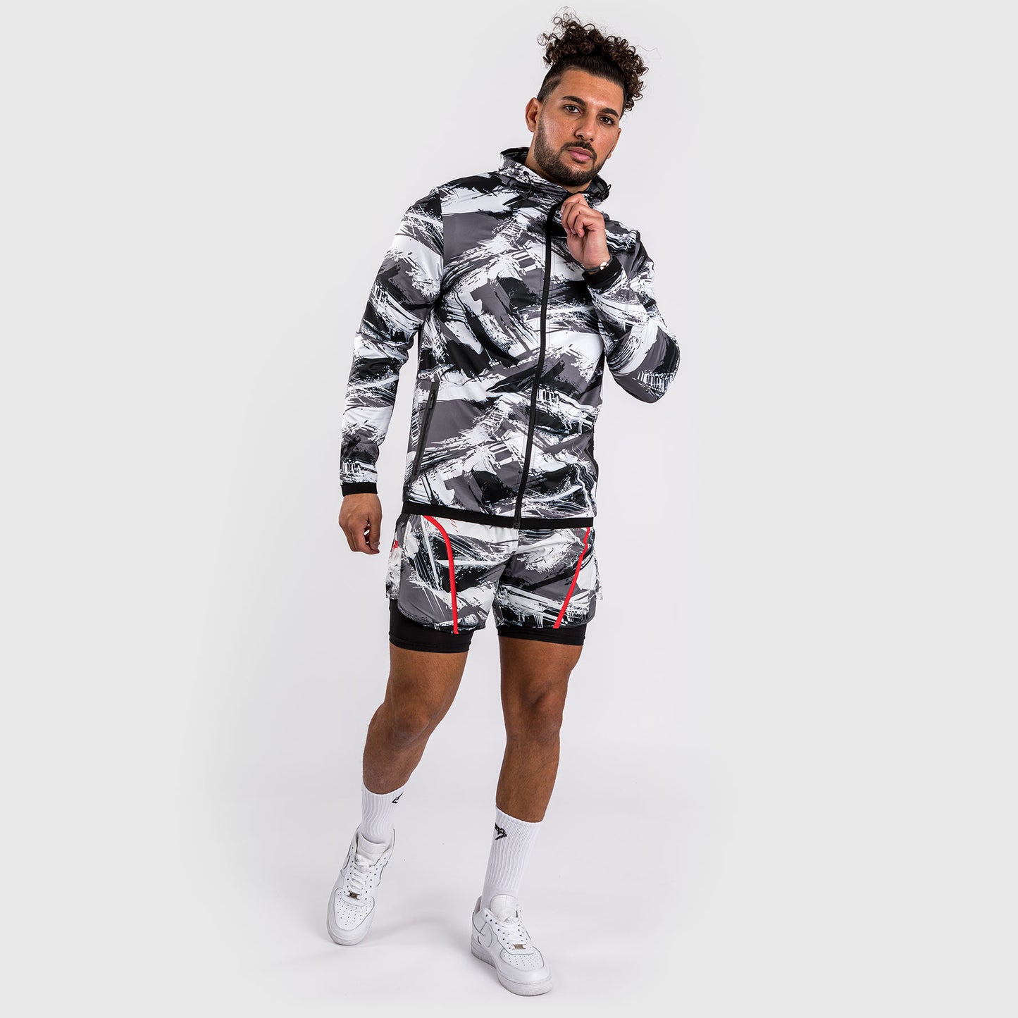 Venum Electron 3.0 Hoodie - Grau/Rot