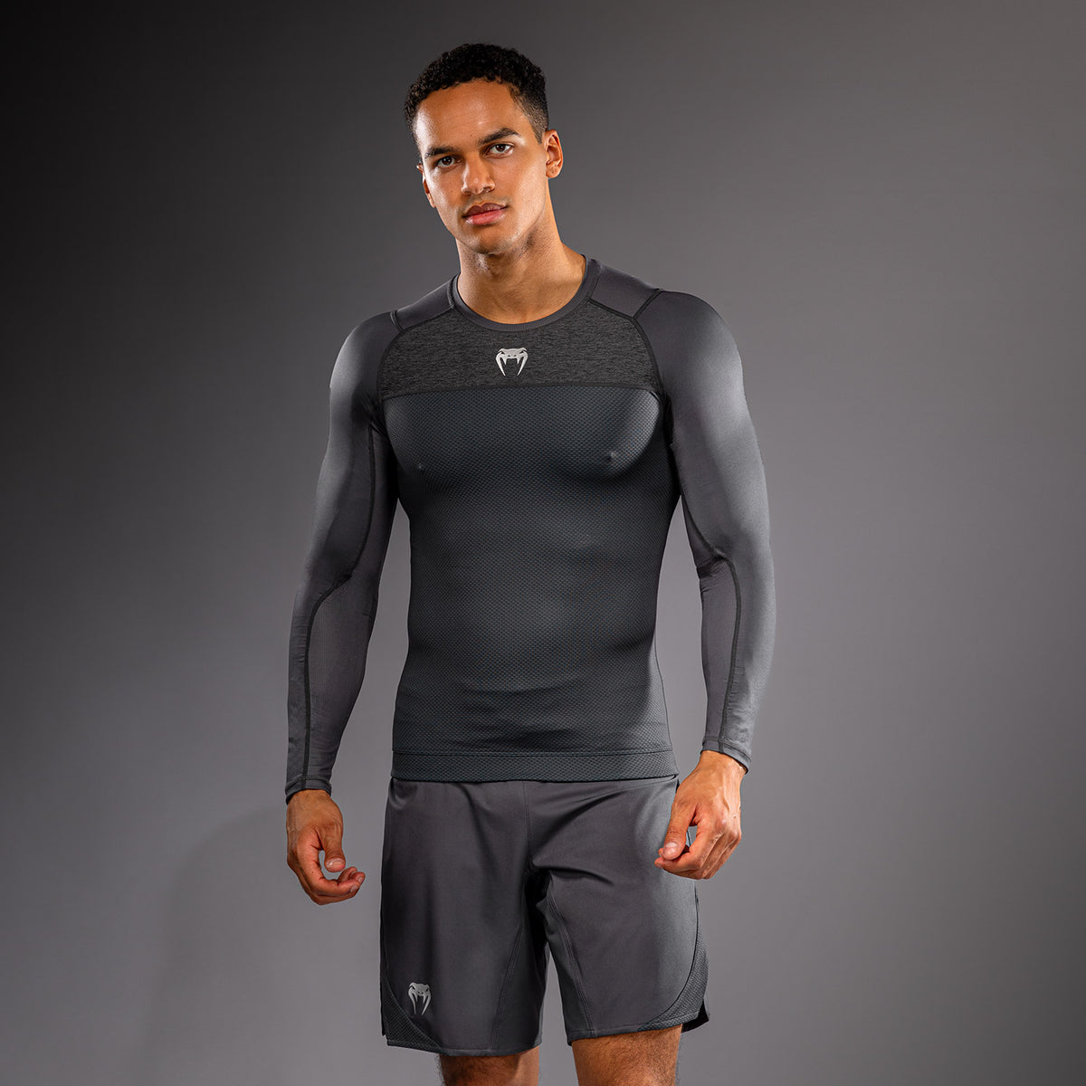 Venum G-Fit Scale Langarm-Rashguard - Grau