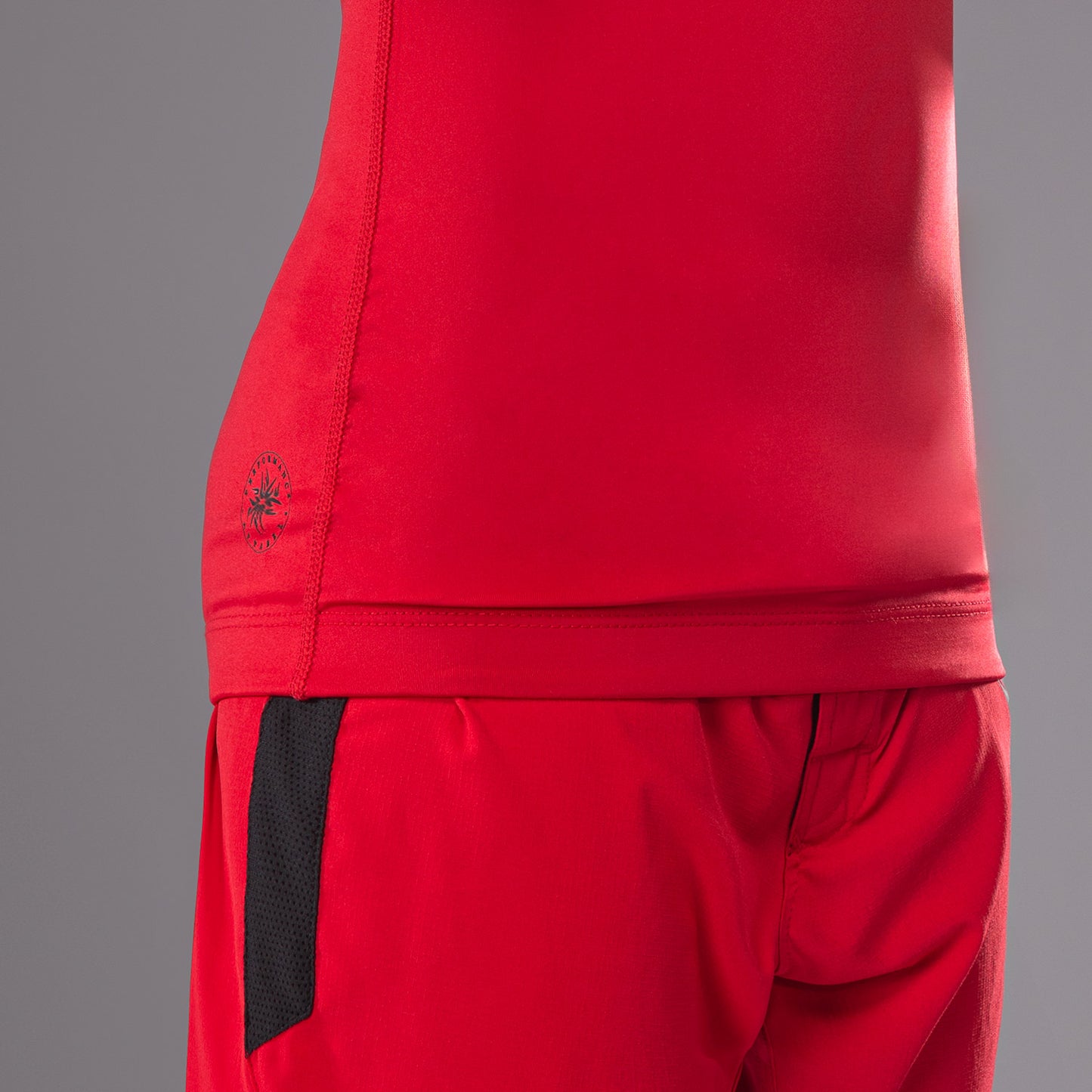 Venum Contender Kinder Rashguards Lange Ärmel - Kirschrot