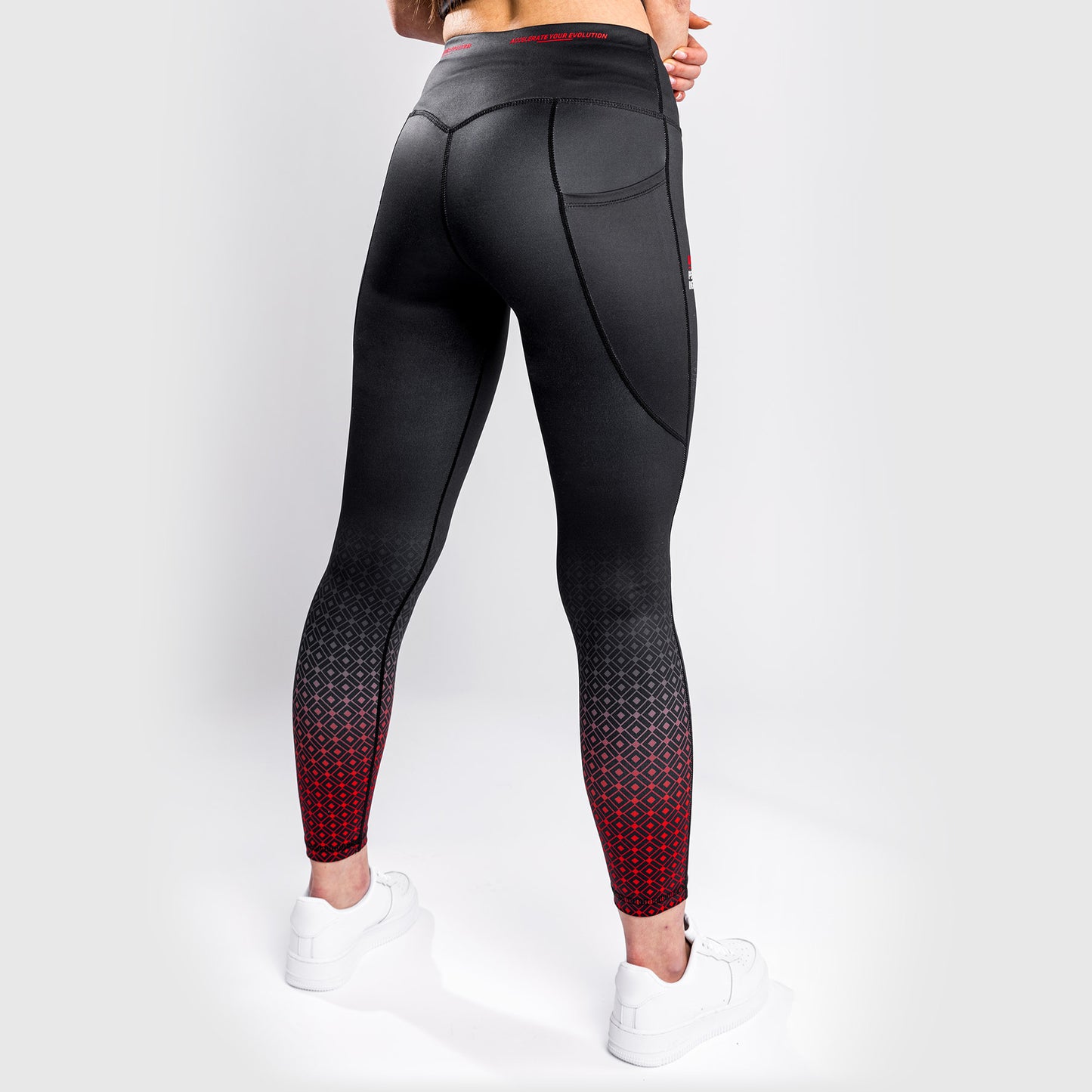 Venum UFC Leistung Institut Leggings – Schwarz/Rot