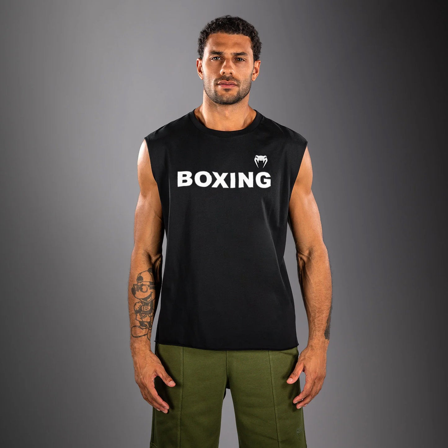 Venum Boxing VT Ärmelloses T‑Shirt – Schwarz