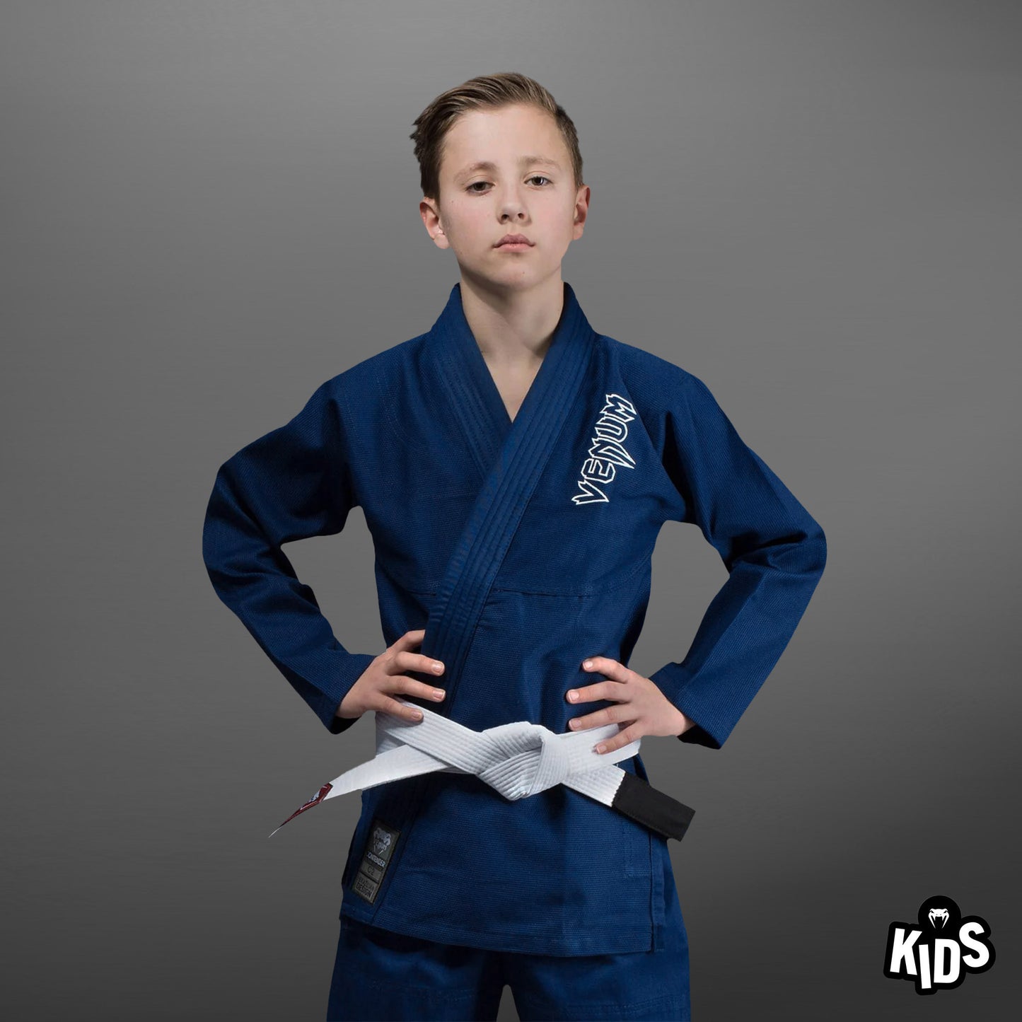 Venum Contender Kids BJJ Gi (Weißer Gürtel angeboten) - Marineblau