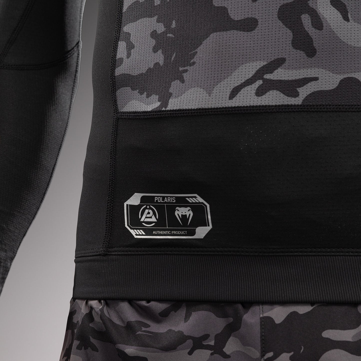 Venum x Polaris Langarm Rashguard - Schwarz/Grau