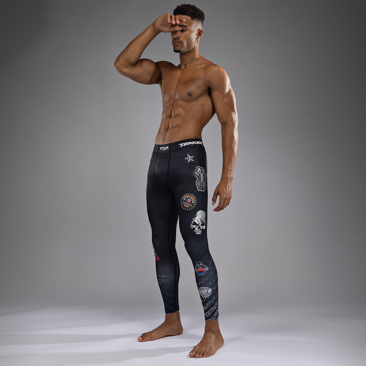 Venum x TEKKEN 8 - Paul Phoenix Spats - Schwarz/Blau