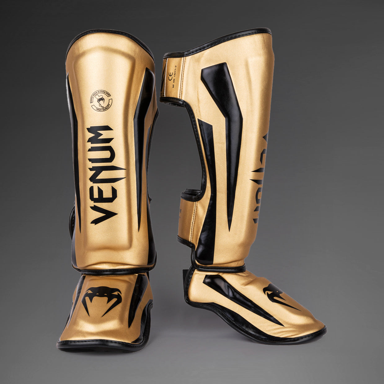 Venum Elite Standup Schienbeinschoner - Gold/Schwarz