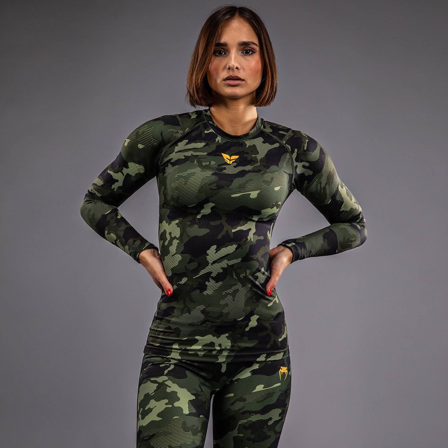 Venum x Sophia Rose Damen Langarm Rashguard - Forest Camo