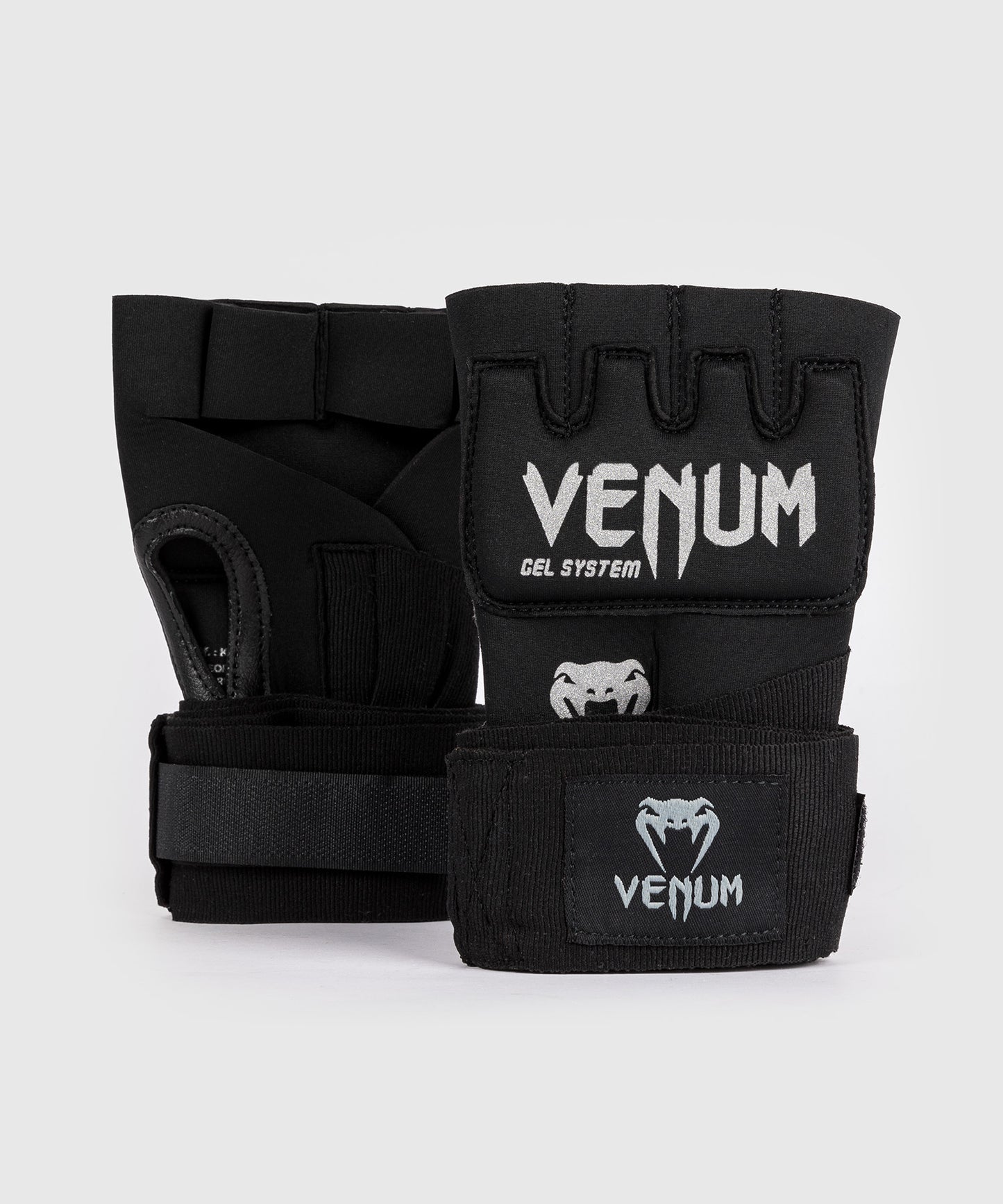 Venum Gel Kontact Handschuh Wraps - Schwarz/Silber