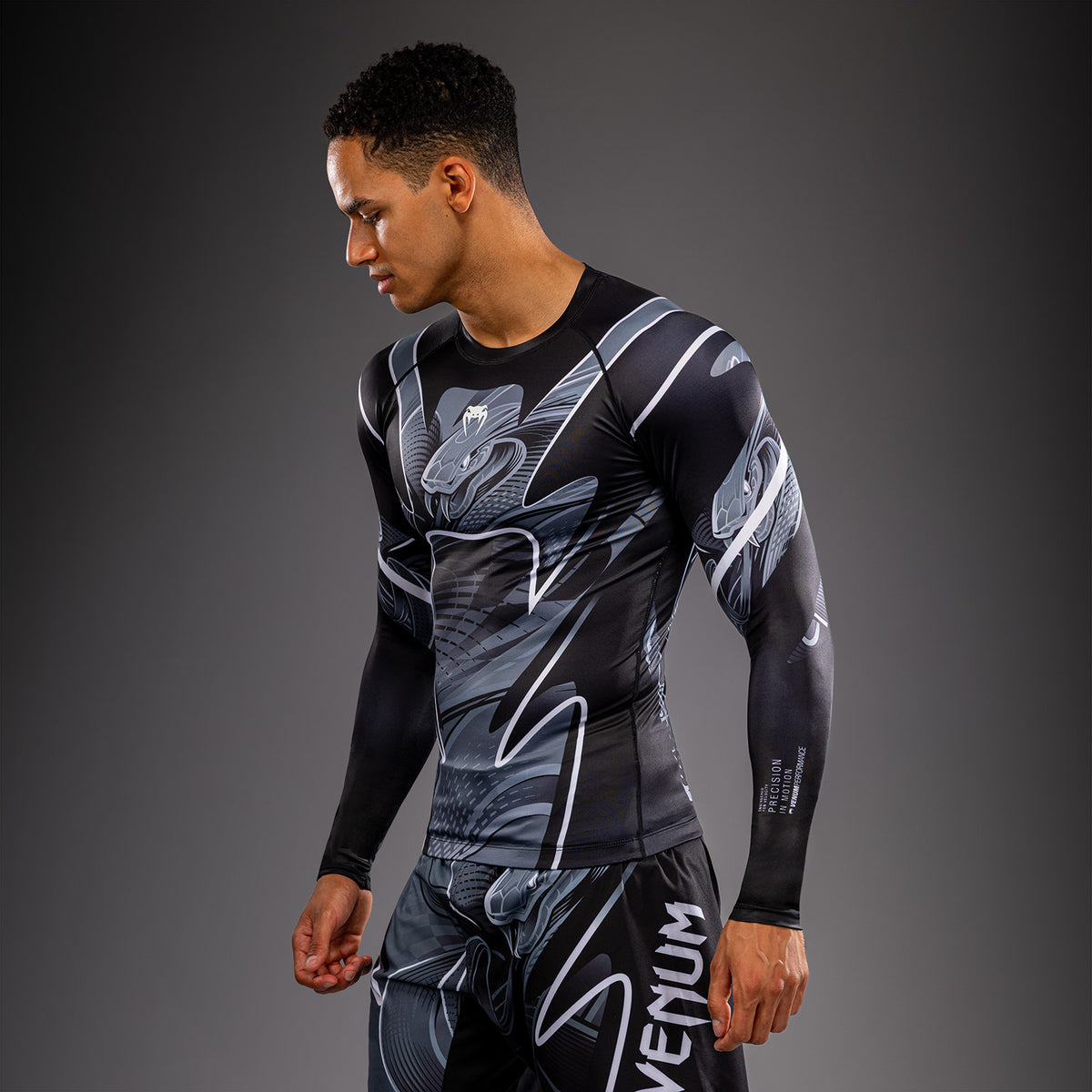 Venum Crimson Viper 2.0 Langarm-Rashguard - Schwarz/Grau
