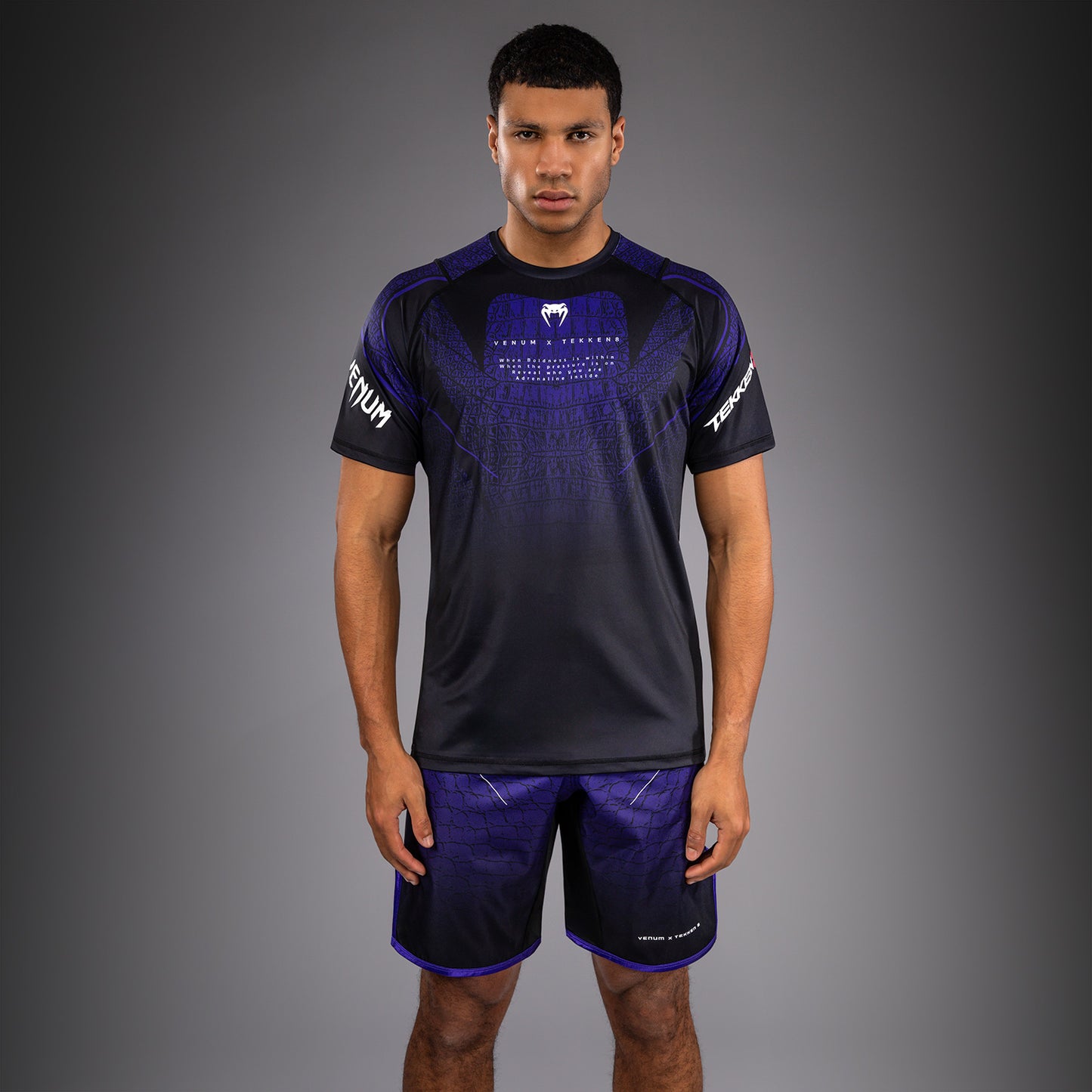 Venum x TEKKEN 8 Dry-Tech T‑Shirt - Kazuya - Schwarz/Lila