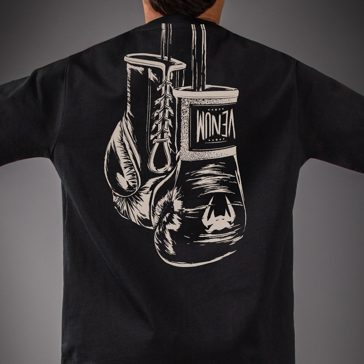 Venum Fight Icon T-Shirt aus Baumwolle - Schwarz