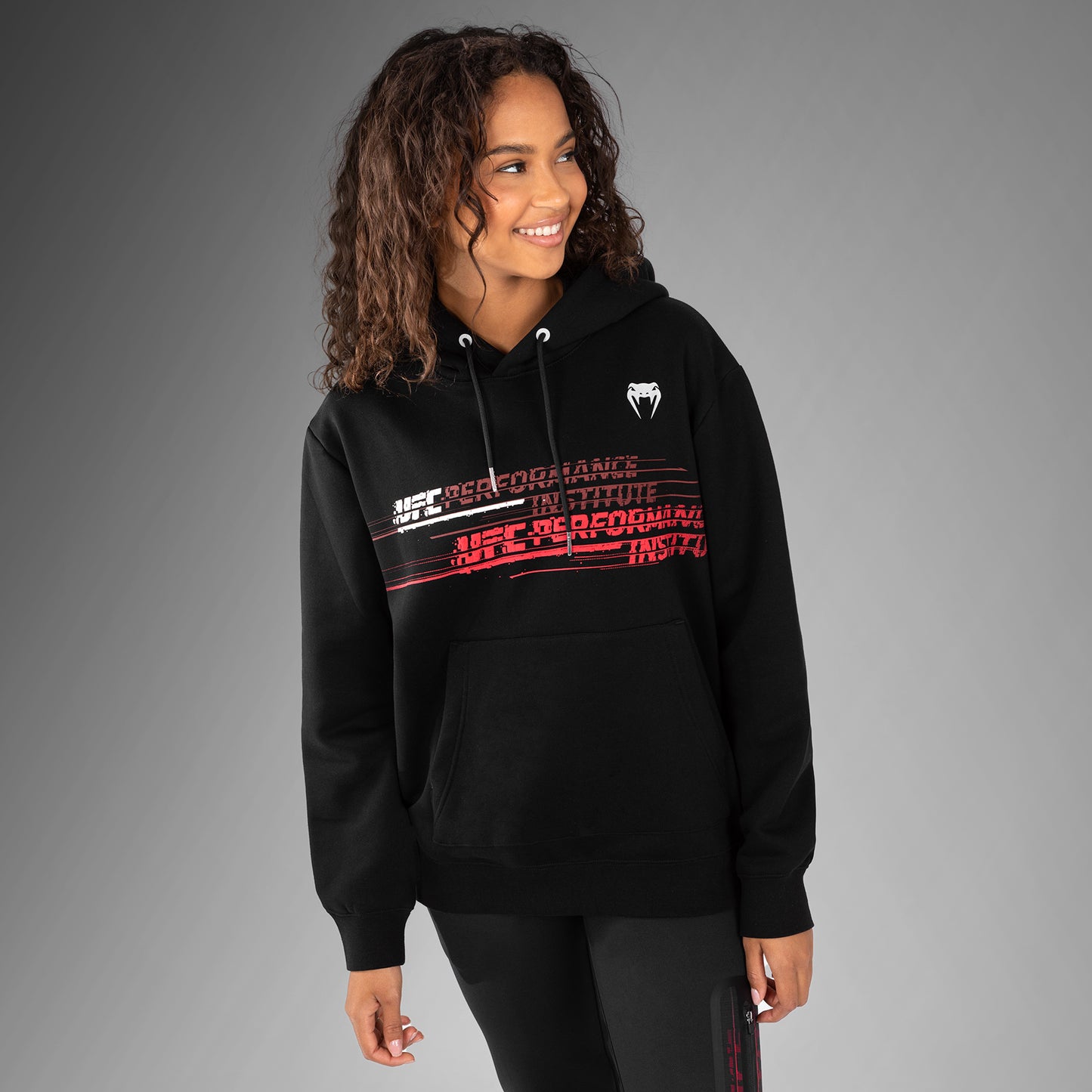 UFC Venum Performance Institute 2.0 Hoodie für Frauen - Schwarz/Rot