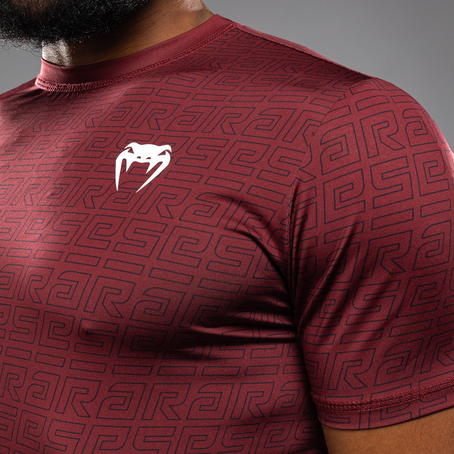 Venum x Ares Herren Dry-Tech T-shirt - Burgunder