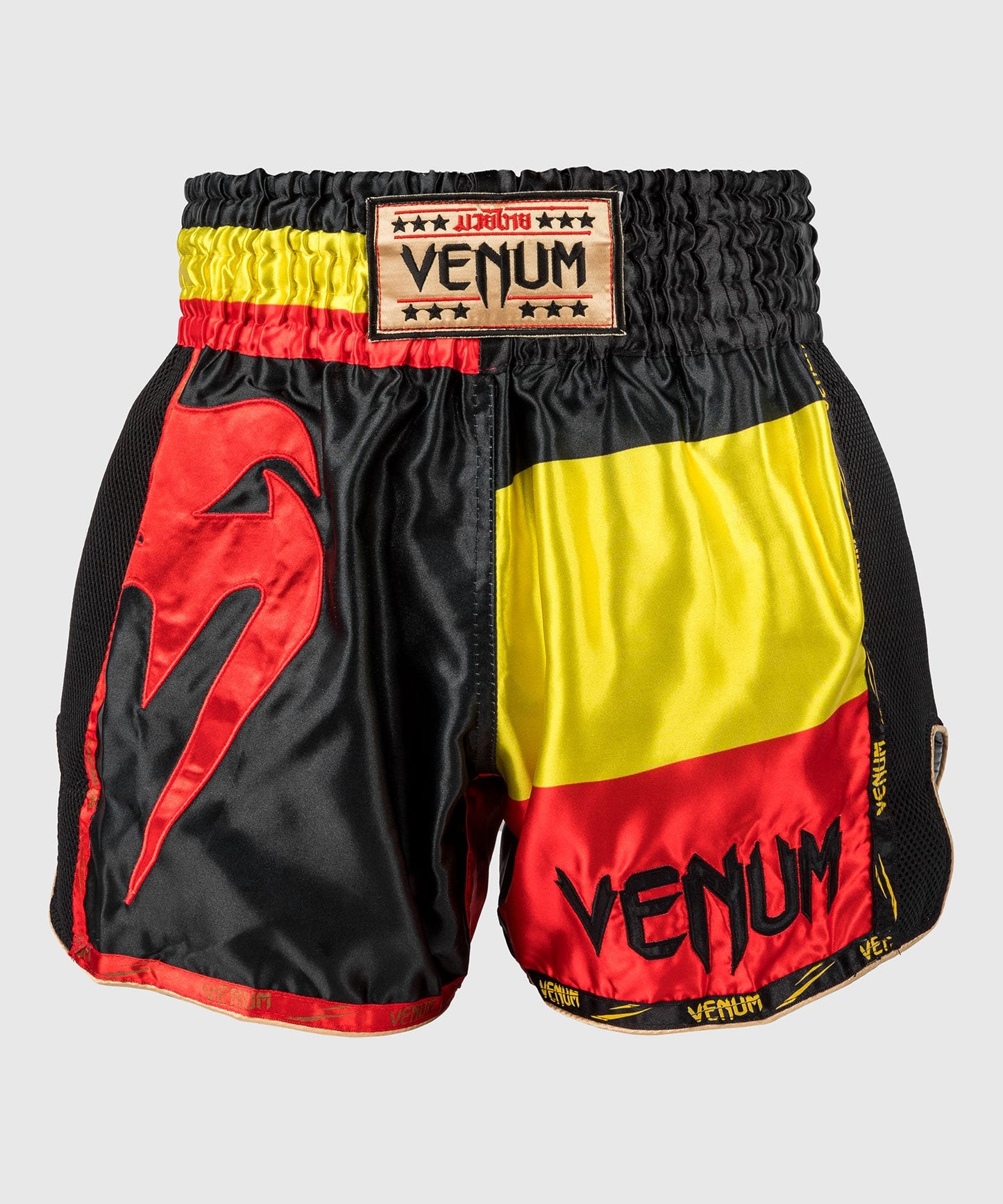 Venum Giant Muay Thai Shorts - Schwarz/Gelb/Rot