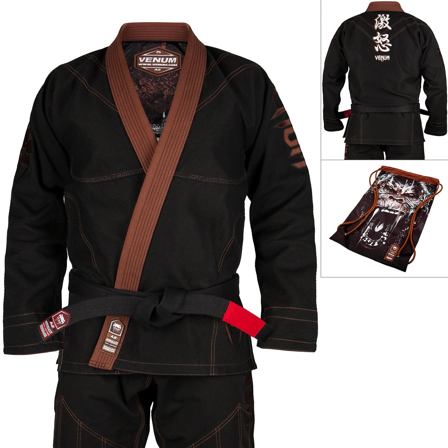 Venum Absolute Gorilla BJJ Gi - Schwarz/Braun