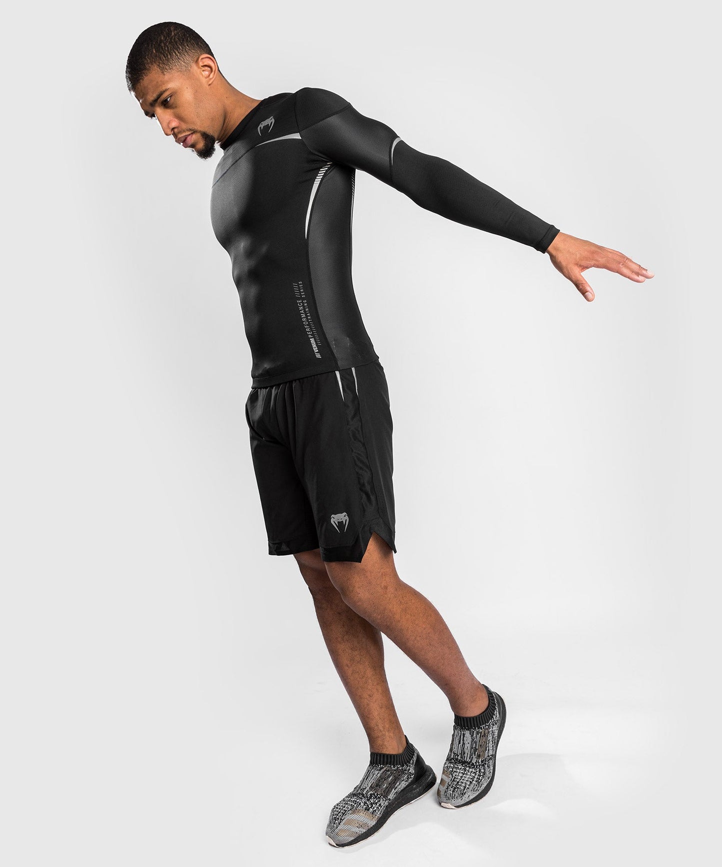 Venum Tempest 2.0 Kompressionsshirt (Langarm) : Schwarz / Grau