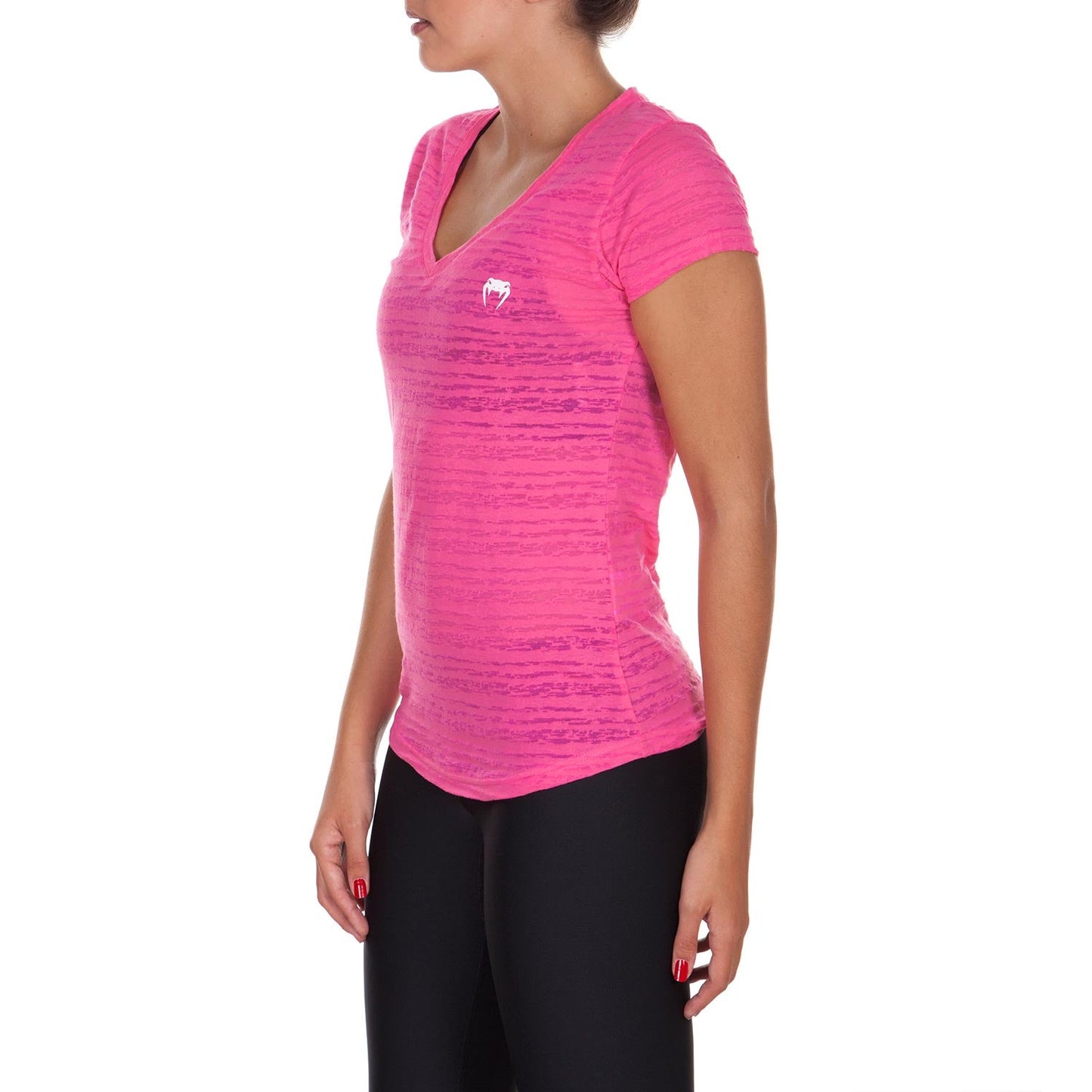 Venum Essential V-Ausschnitt T-Shirt - Pink