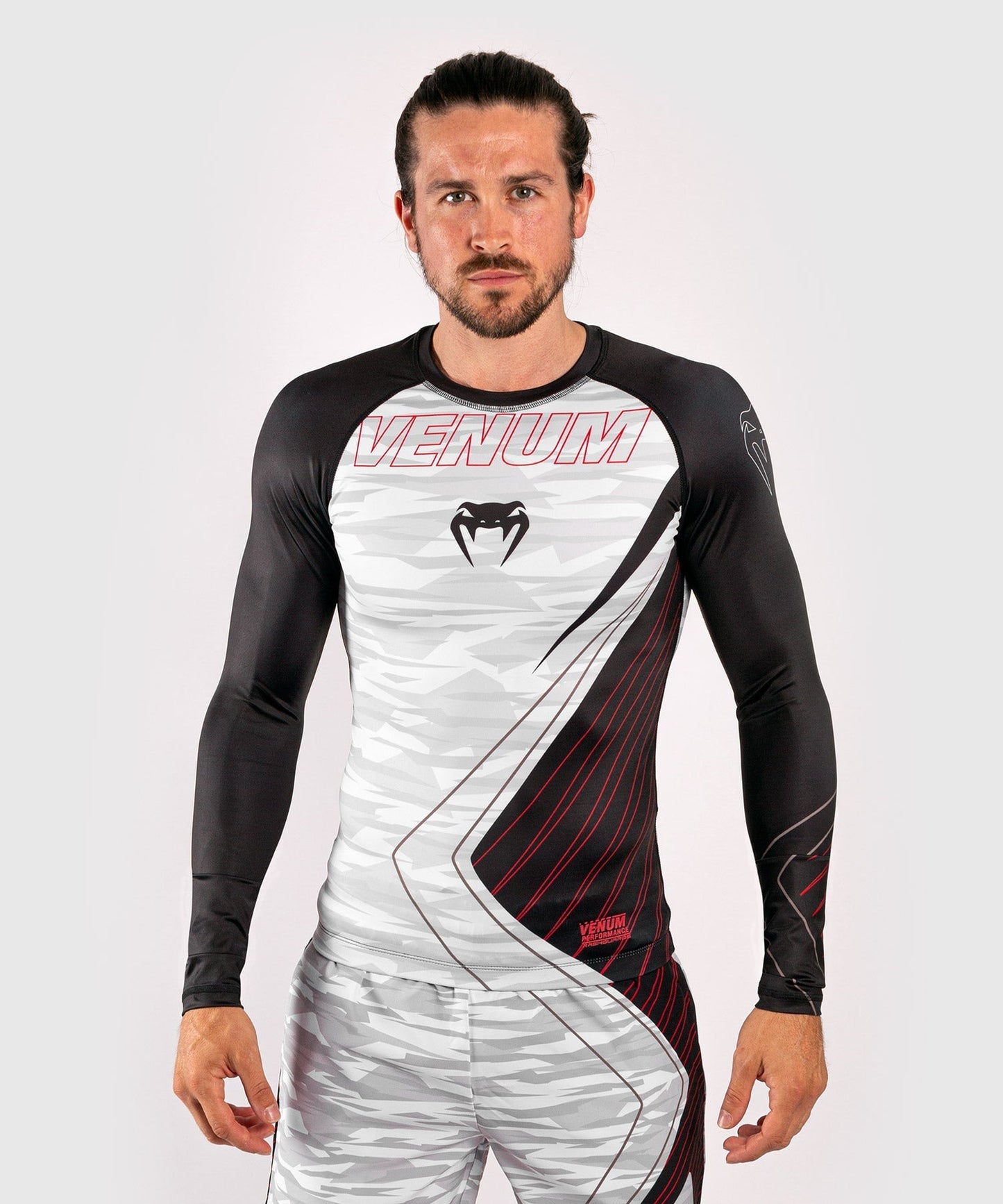 Venum Contender 5.0 Rashguard - Lange Ärmel - White/Camo