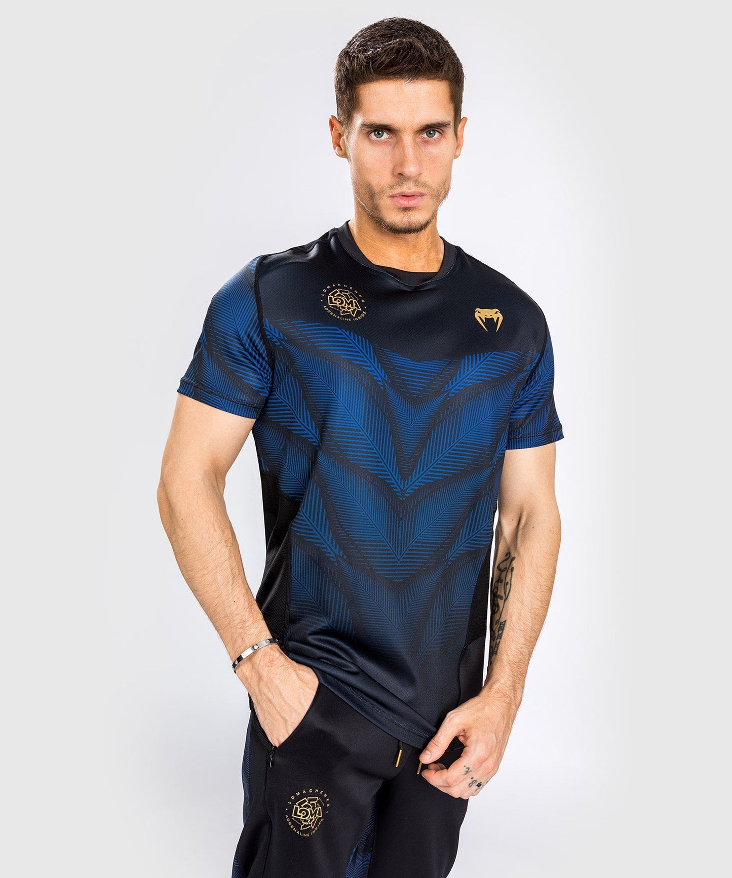 Venum Phantom Loma Dry Tech T-Shirt - Schwarz/Blau
